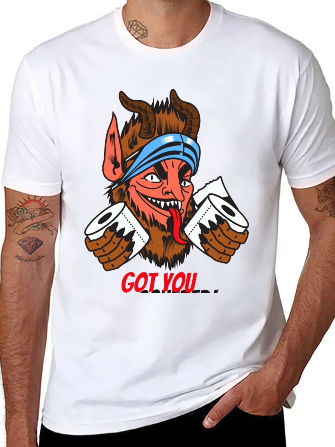 Got You! Devil Toilet Paper T-Shirt
