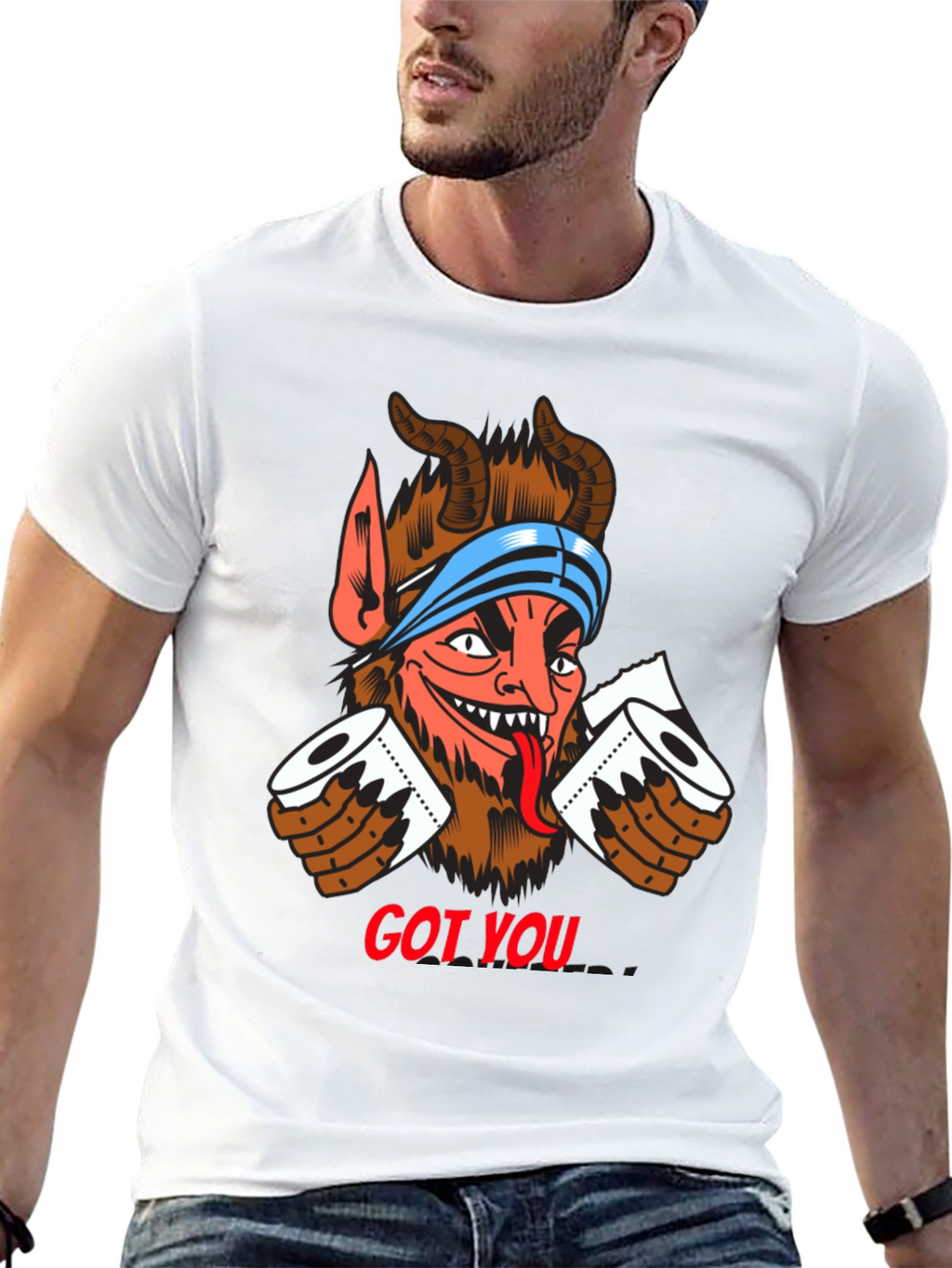 Got You! Devil Toilet Paper T-Shirt