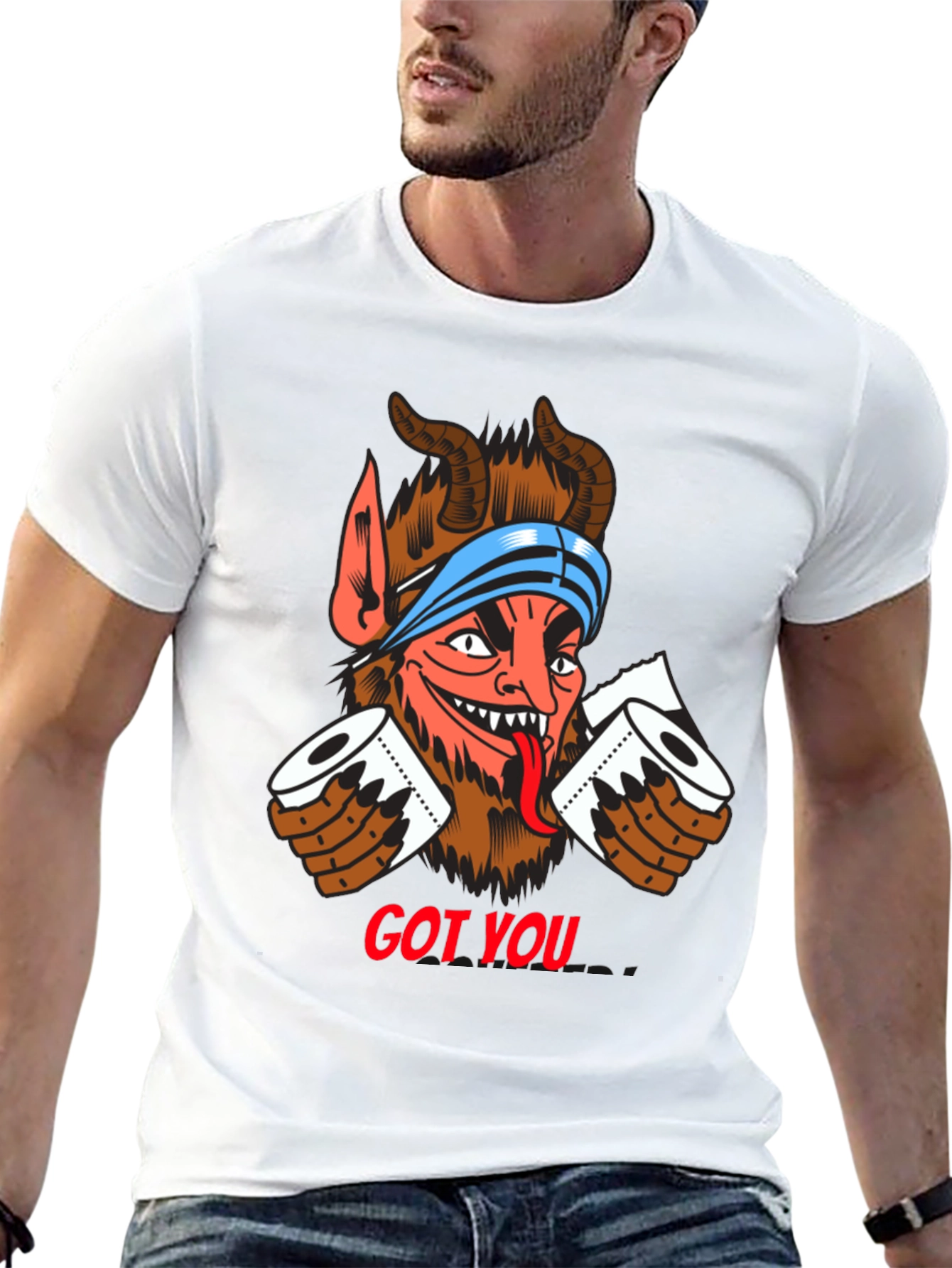 Got You! Devil Toilet Paper T-Shirt
