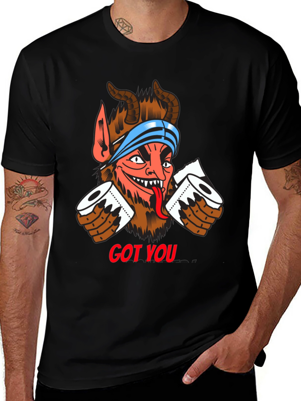Got You! Devil Toilet Paper T-Shirt