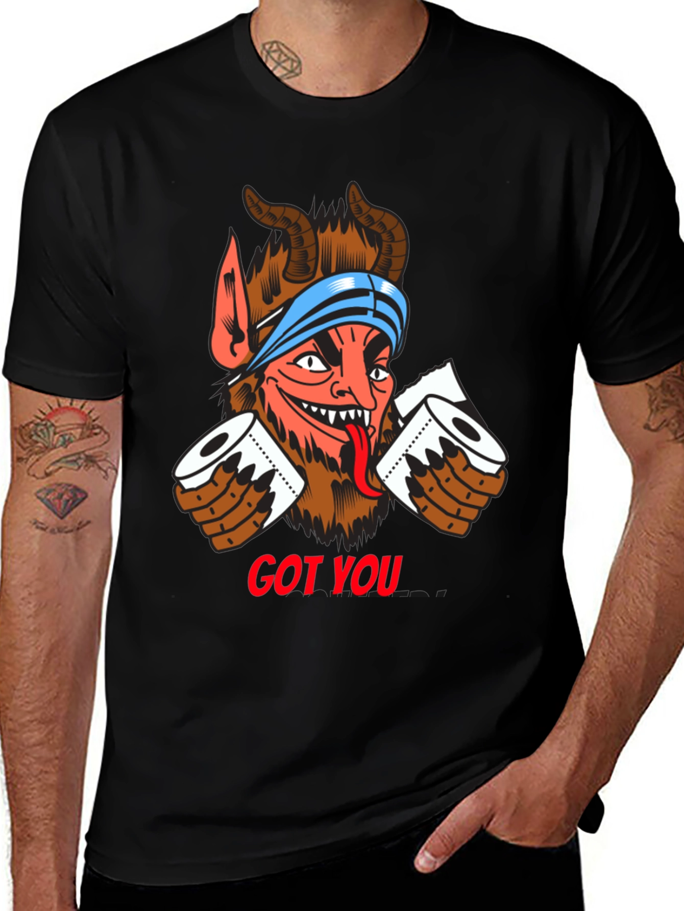 Got You! Devil Toilet Paper T-Shirt