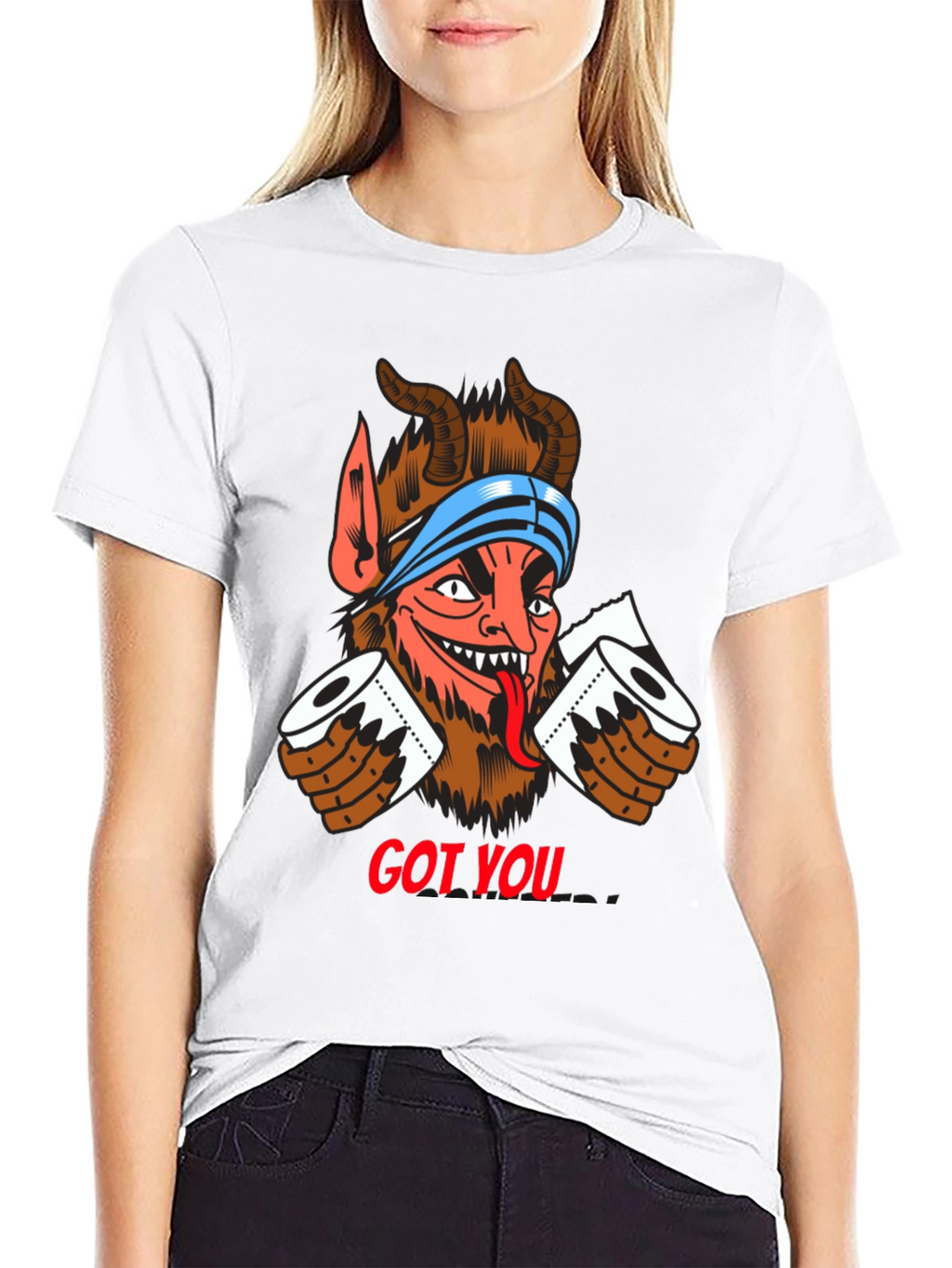 Got You! Devil Toilet Paper T-Shirt