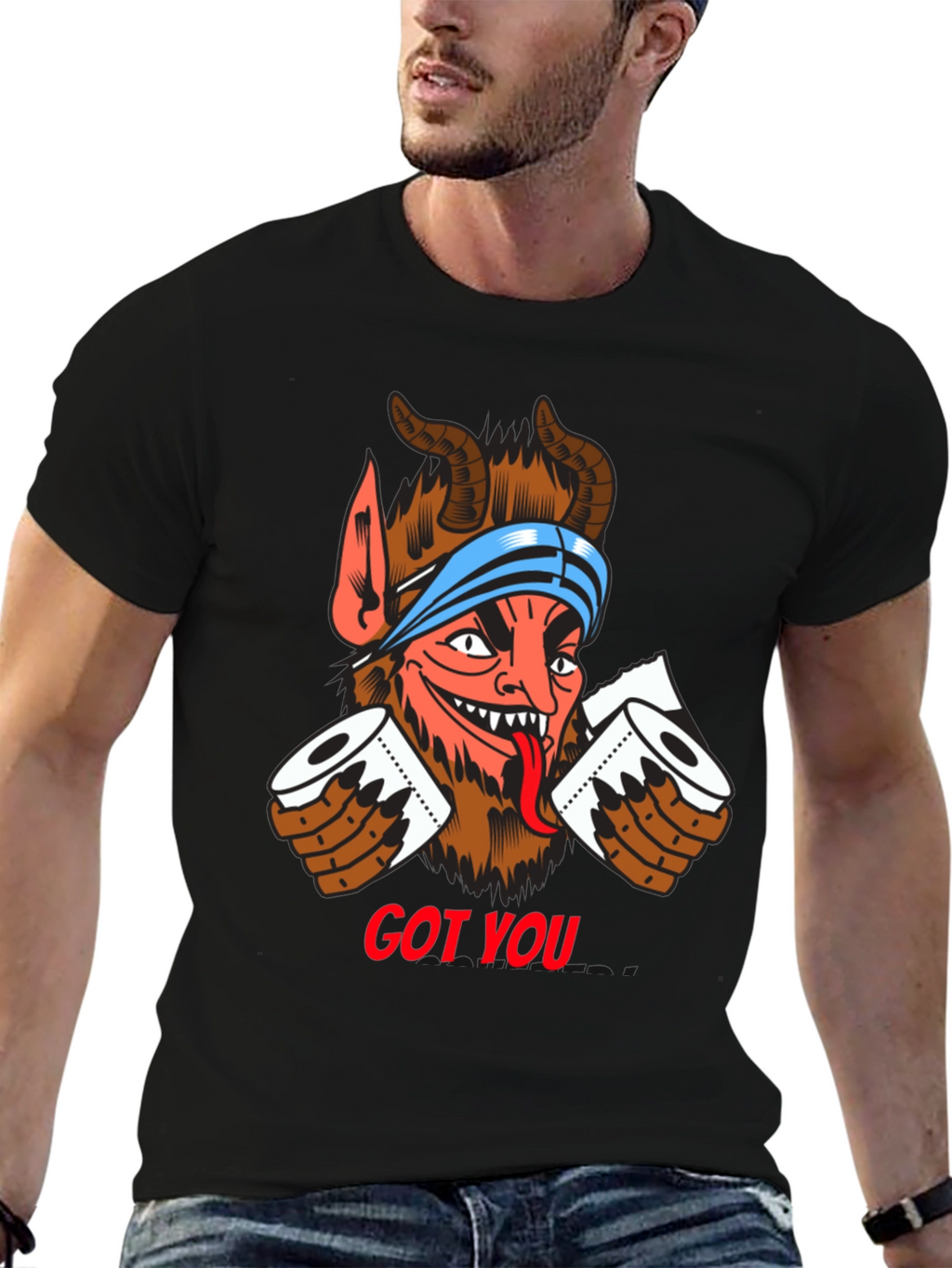 Got You! Devil Toilet Paper T-Shirt