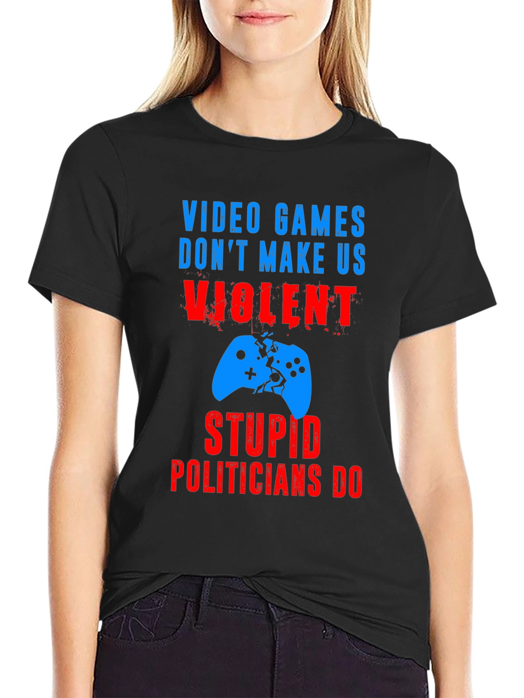 Video Games Dont Make Us Violent T-Shirt