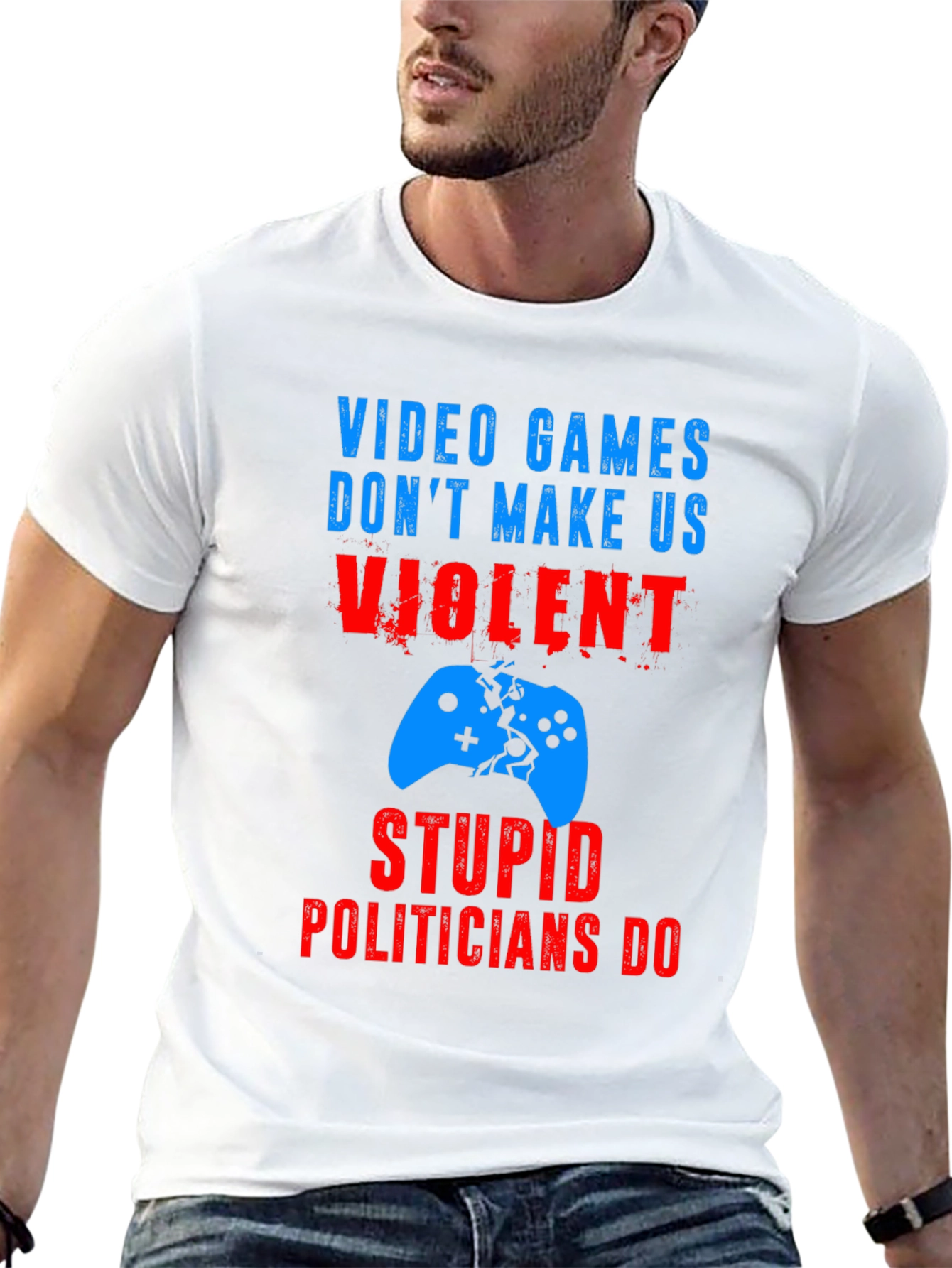 Video Games Dont Make Us Violent T-Shirt