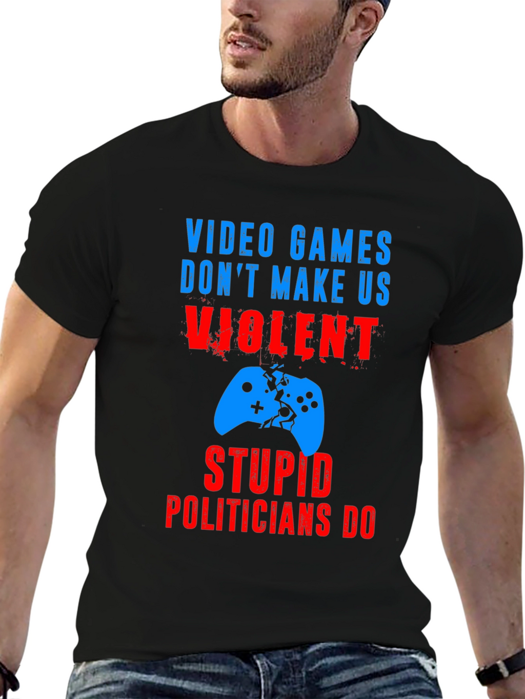 Video Games Dont Make Us Violent T-Shirt