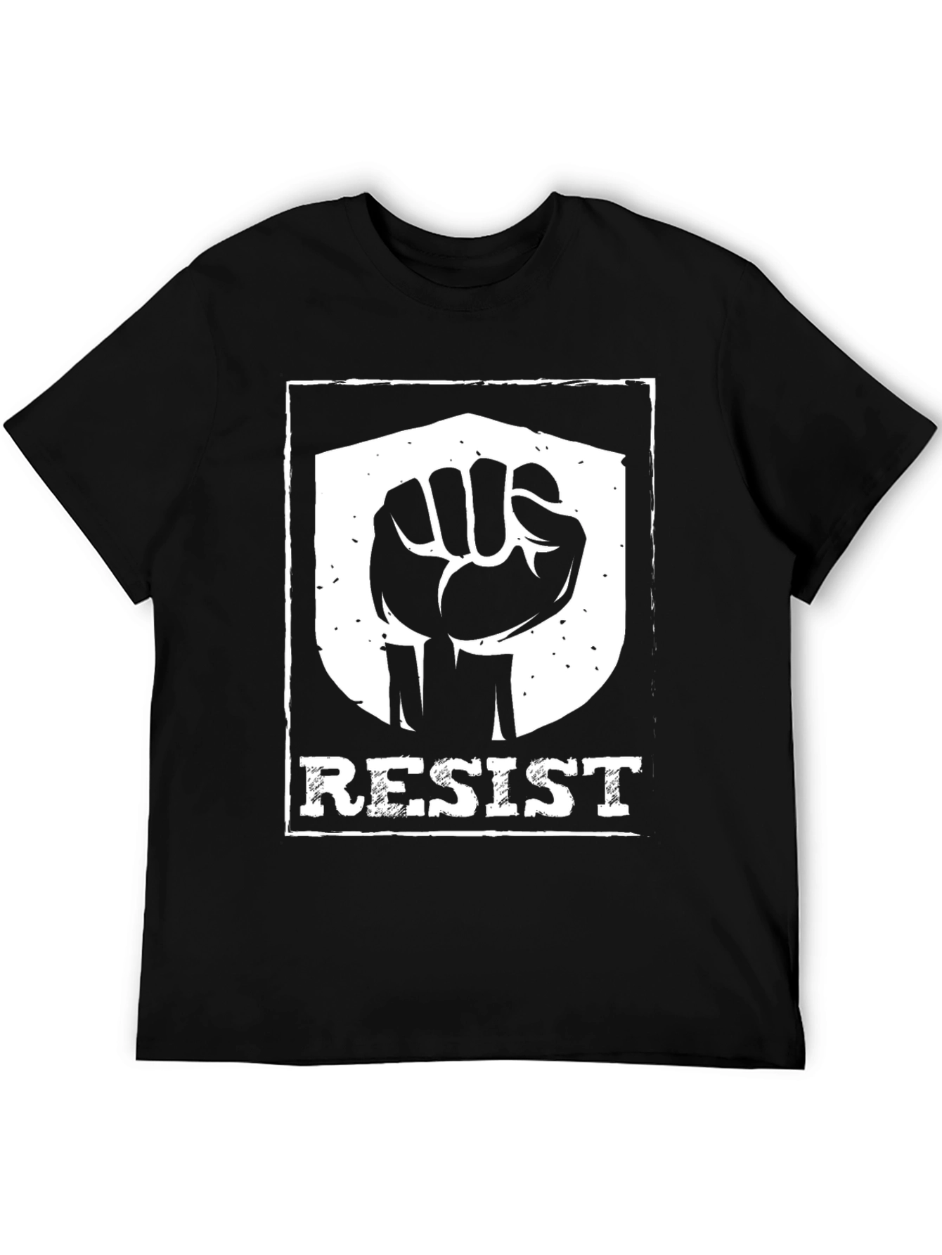 Resist Fist Graphic Tee - Black Cotton Blend Activist Shirt