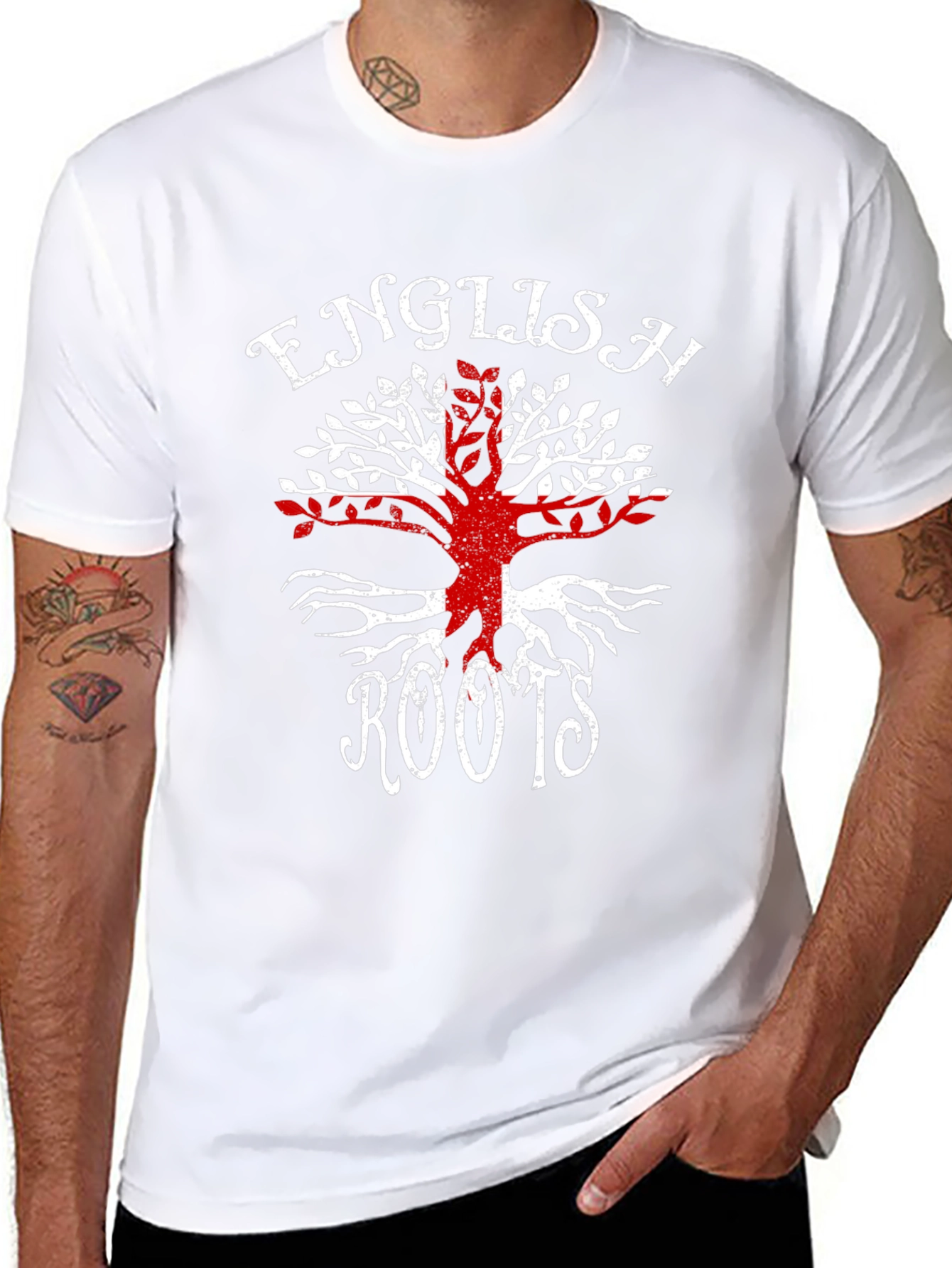 English Roots T-Shirt - Tree of England Design