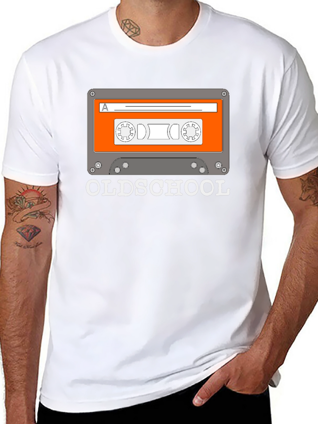 Oldschool Cassette Tape Graphic T-Shirt