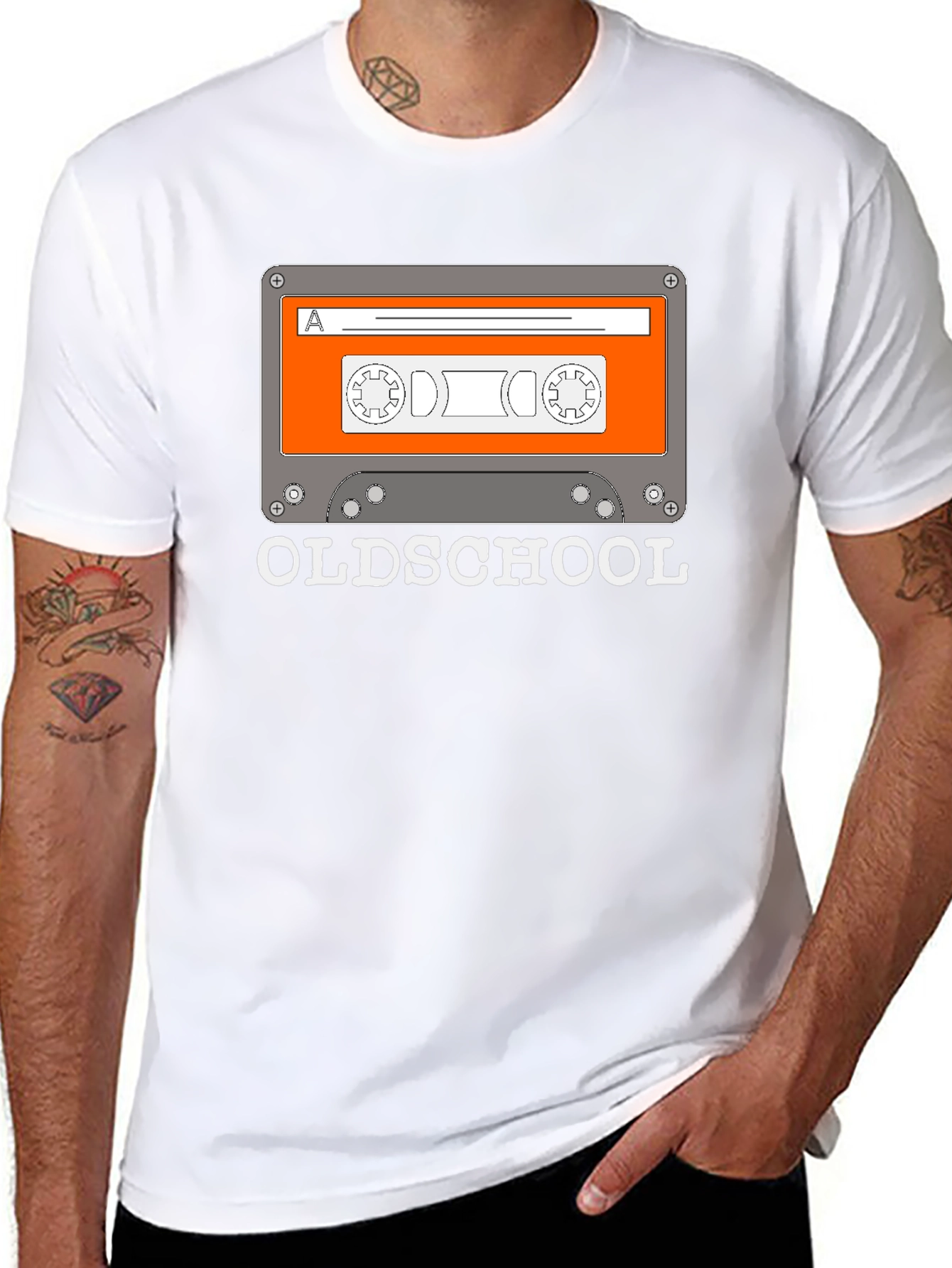 Oldschool Cassette Tape Graphic T-Shirt
