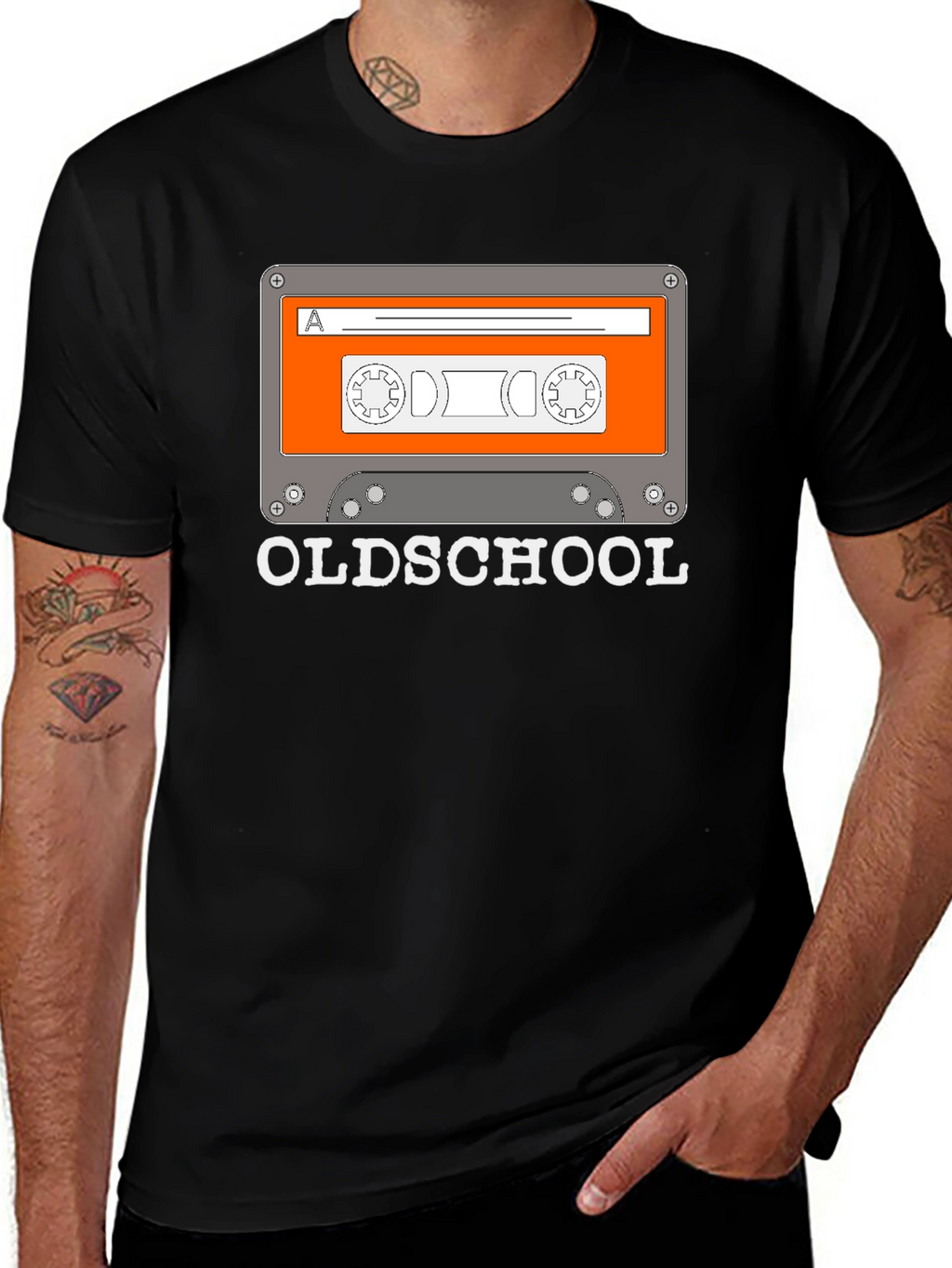 Oldschool Cassette Tape Graphic T-Shirt