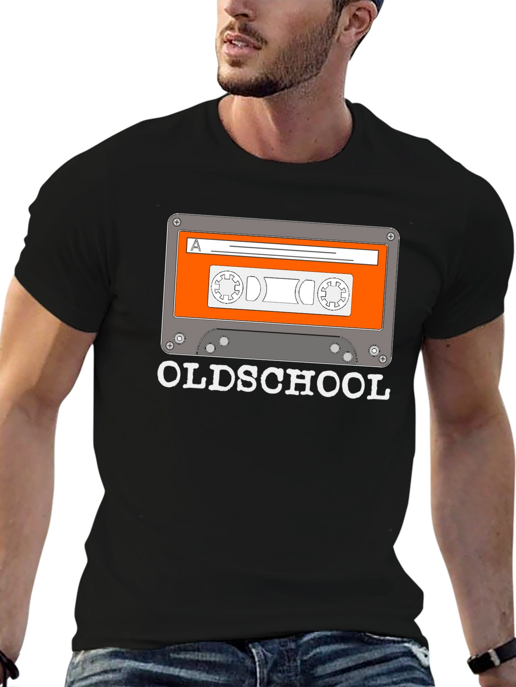 Oldschool Cassette Tape Graphic T-Shirt