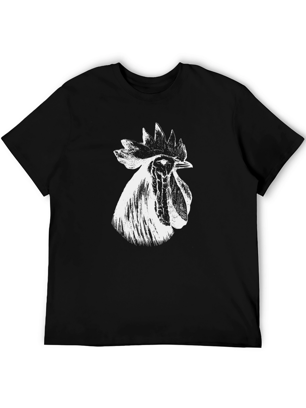 Rooster Graphic Black T-Shirt - Bold Farm Style
