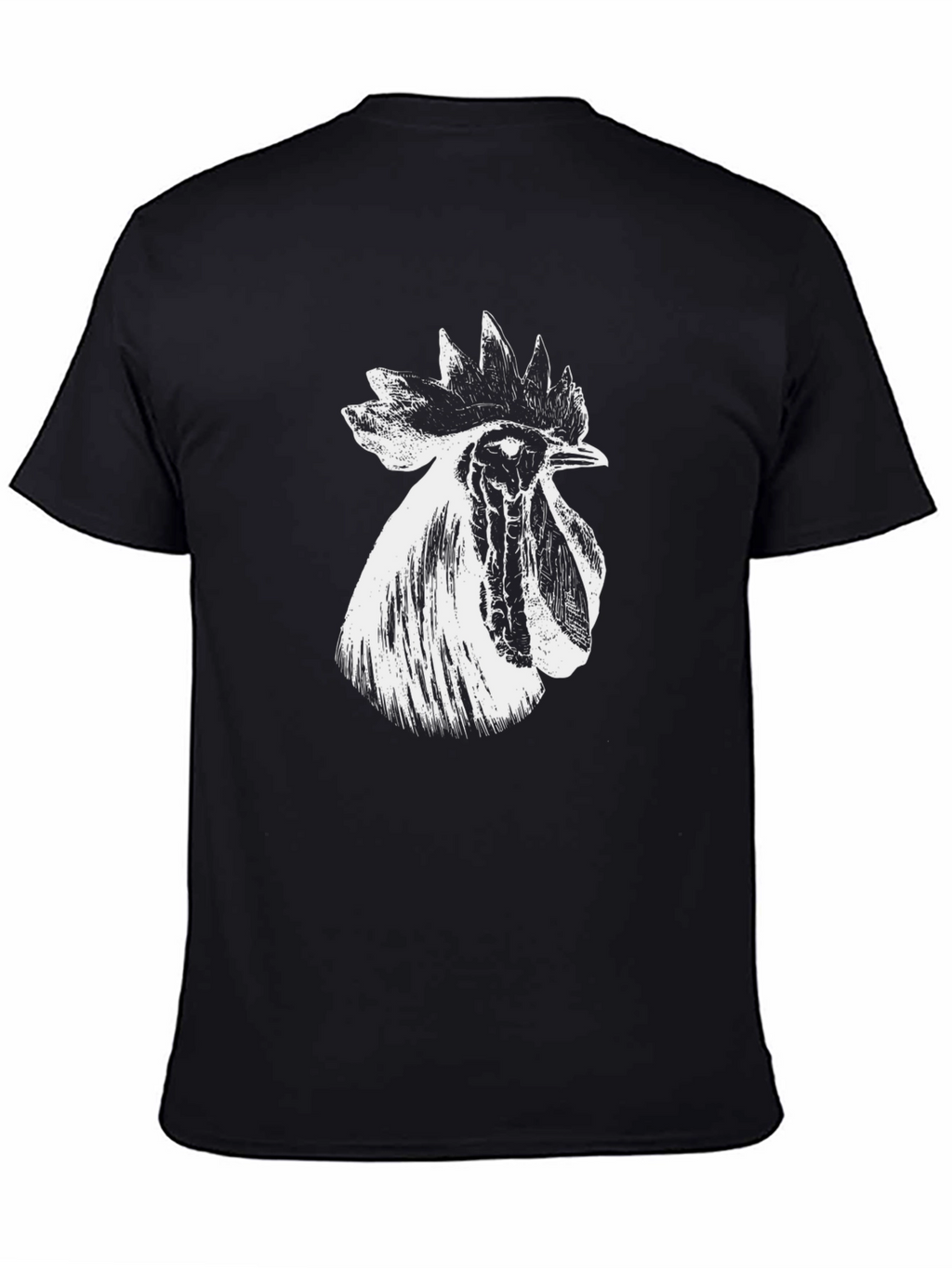 Rooster Graphic Black T-Shirt - Bold Farm Style