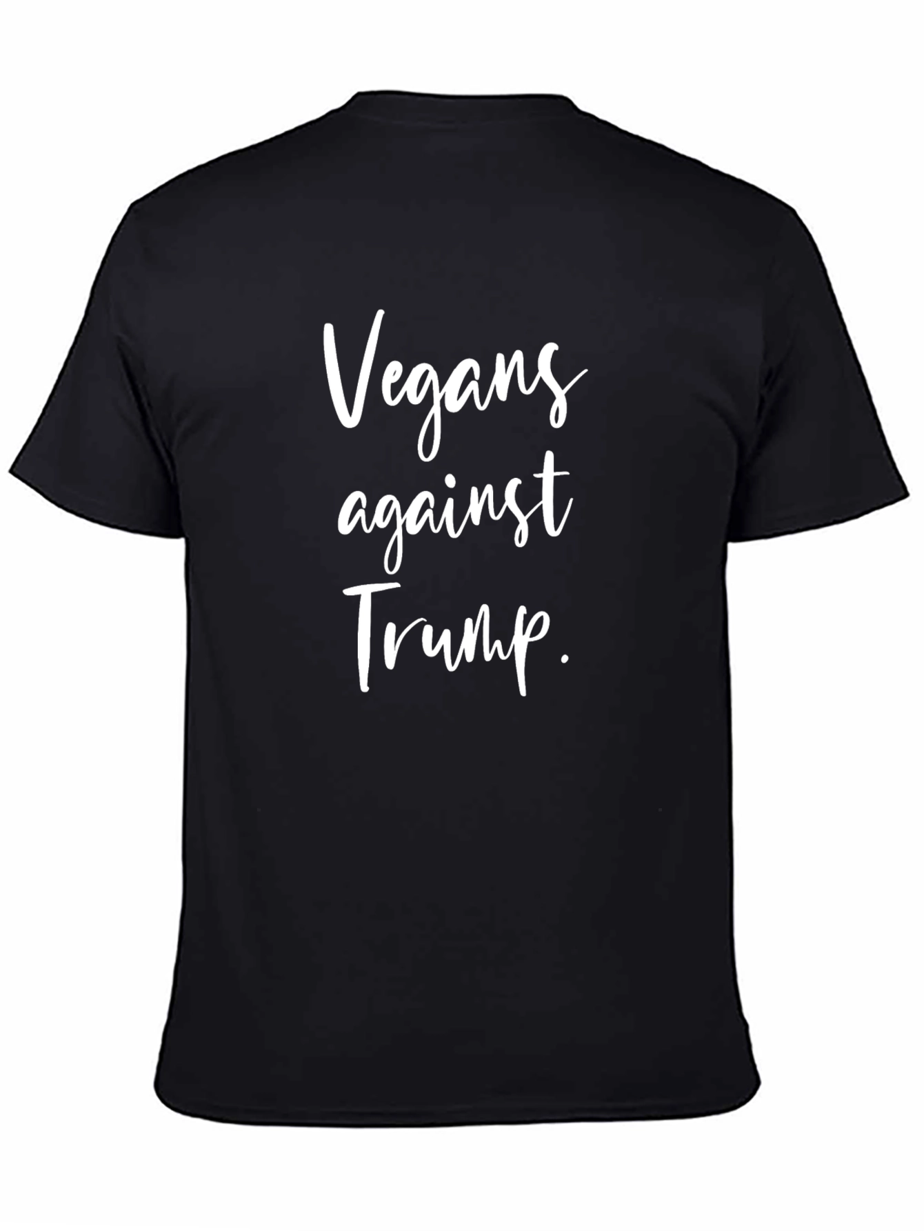 Vegans Against Trump Graphic Tee - Black Cotton Blend