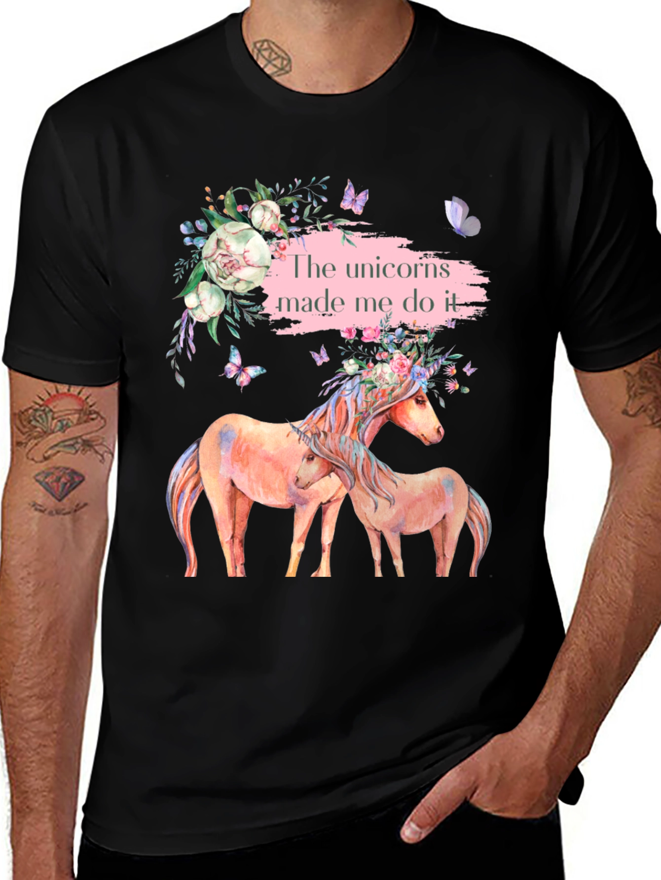 Unicorns Made Me Do It T-Shirt