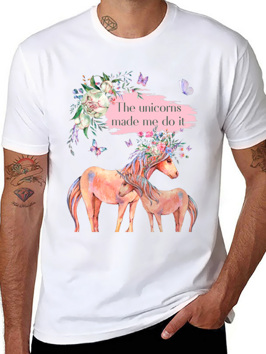 Unicorns Made Me Do It T-Shirt
