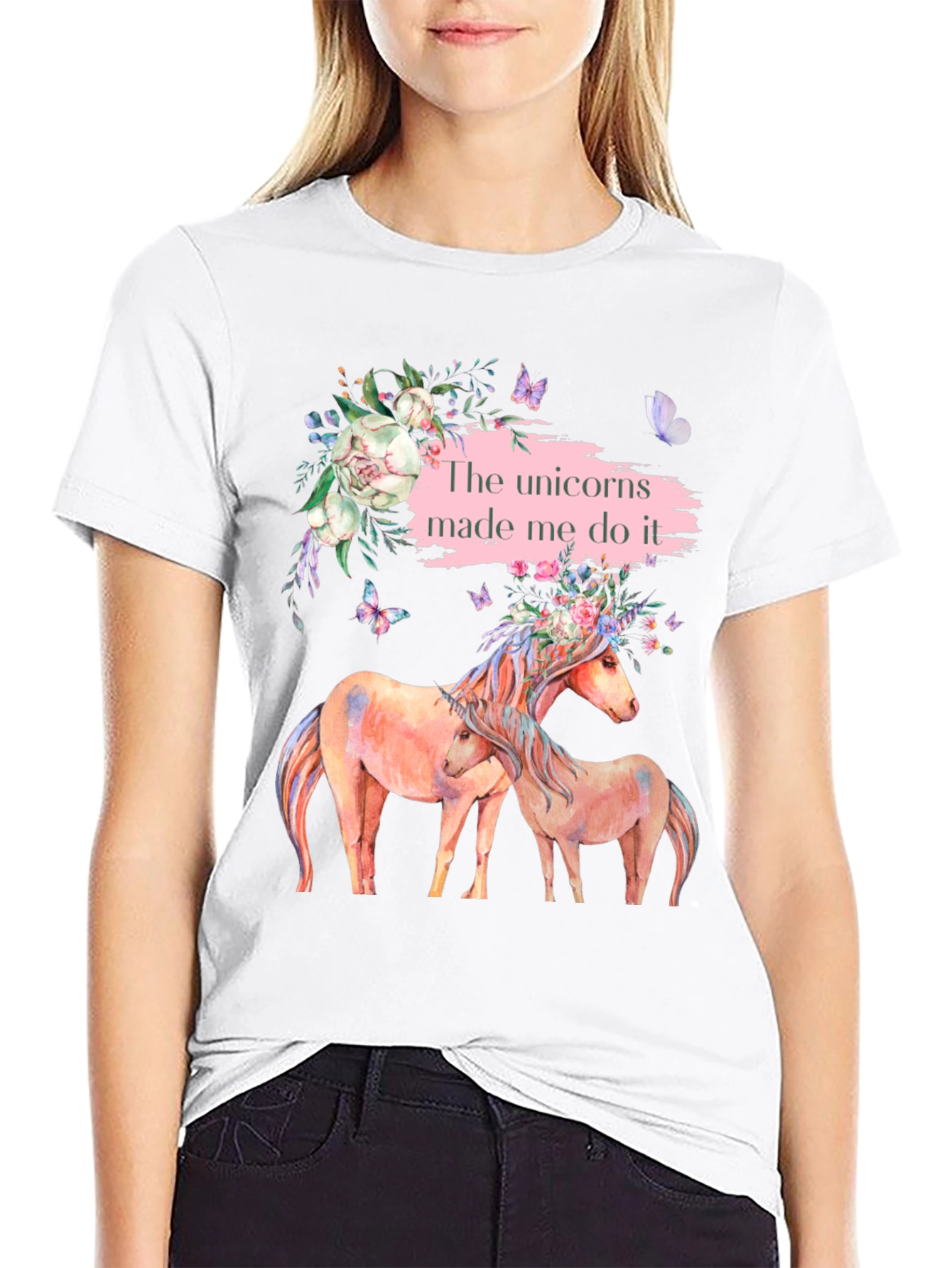 Unicorns Made Me Do It T-Shirt