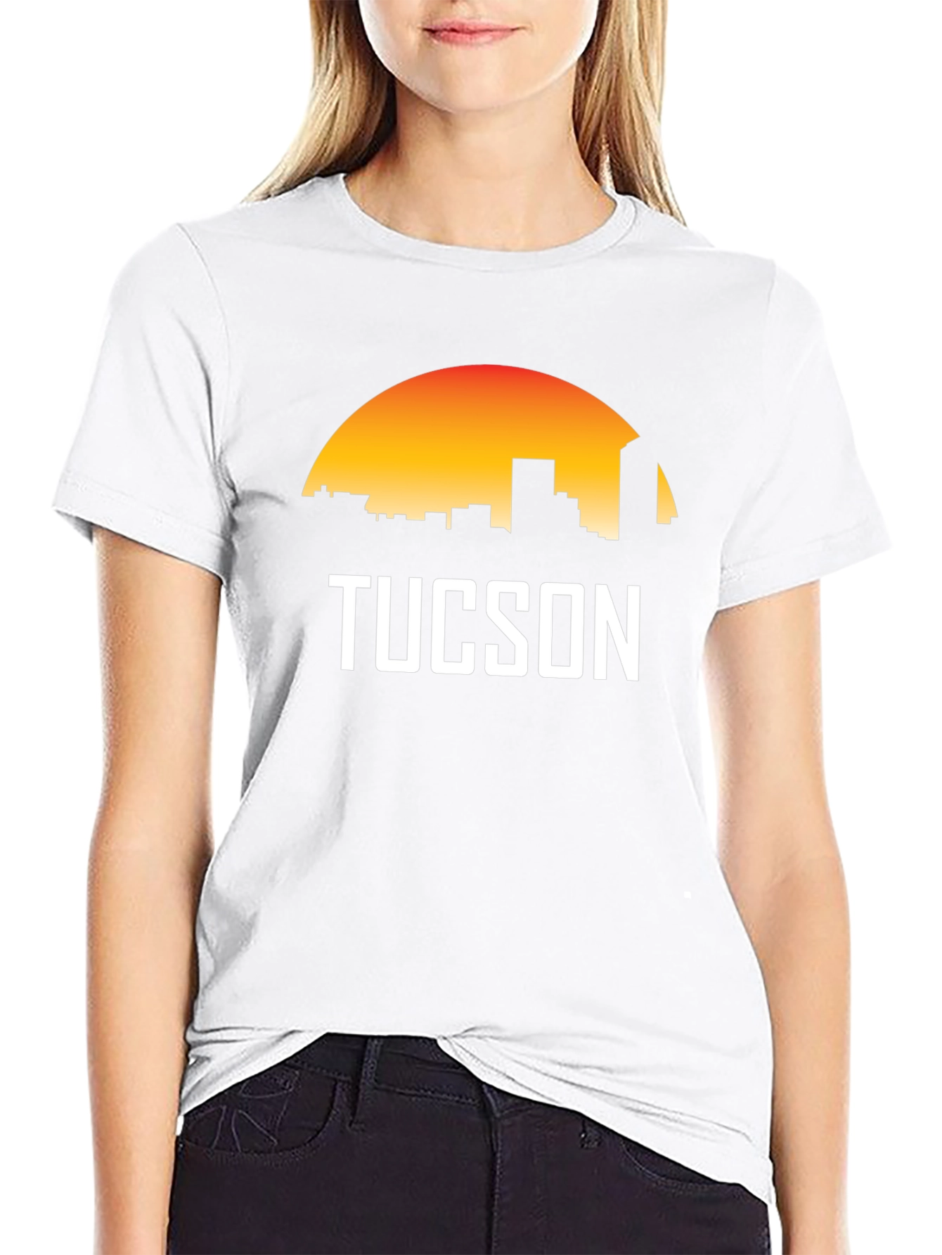 Tucson Skyline Graphic T-Shirt - Black