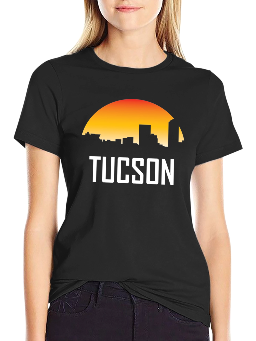 Tucson Skyline Graphic T-Shirt - Black