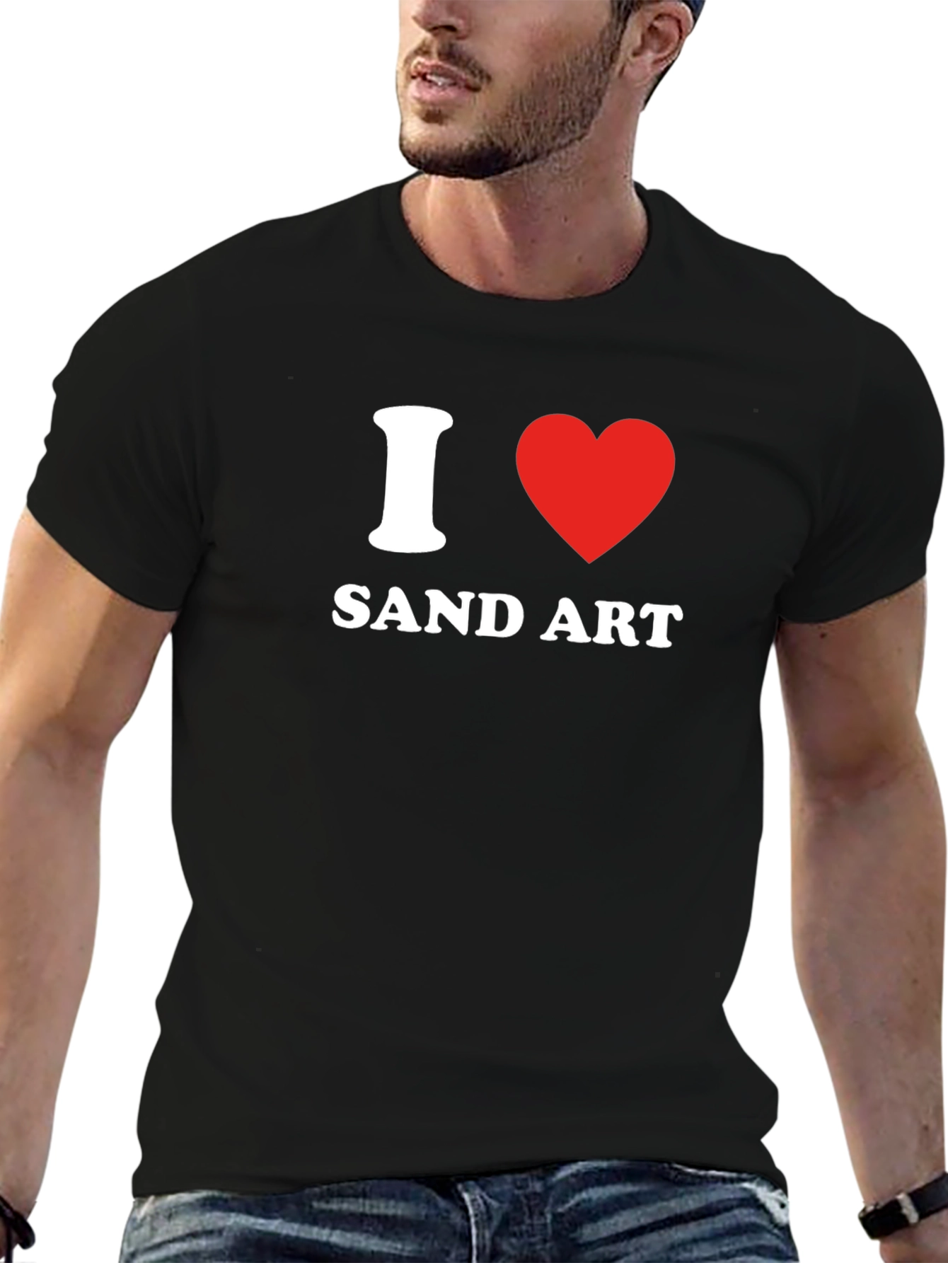 I Love Sand Art T-Shirt - Graphic Tee