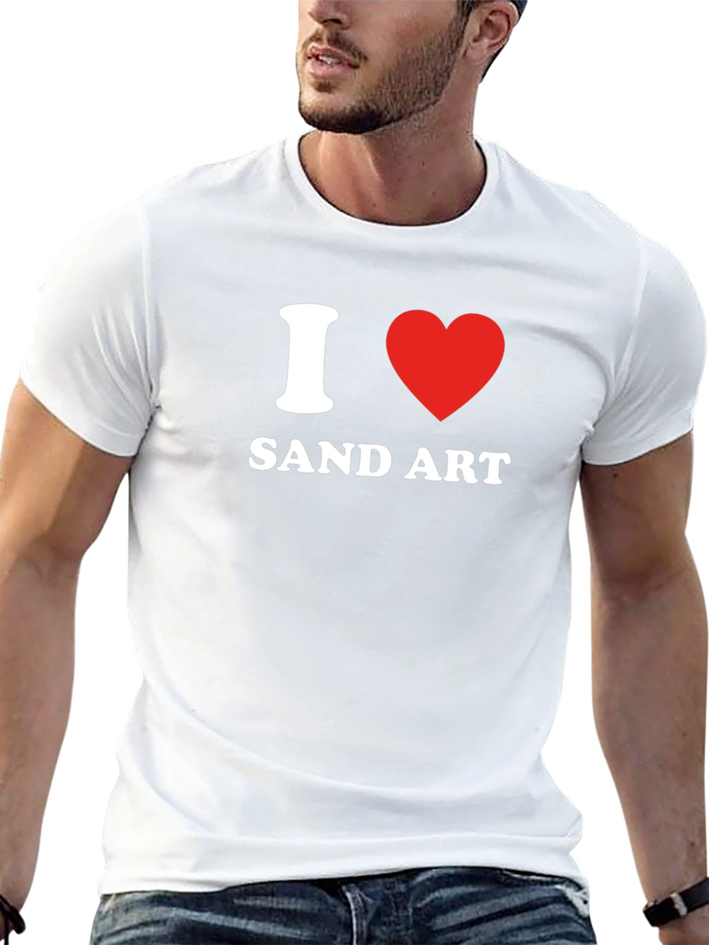 I Love Sand Art T-Shirt - Graphic Tee