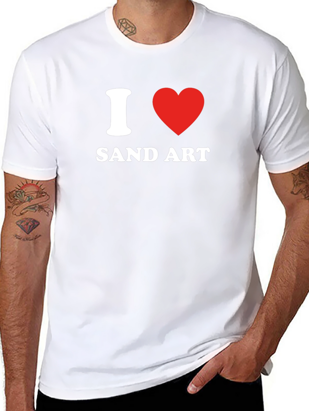 I Love Sand Art T-Shirt - Graphic Tee