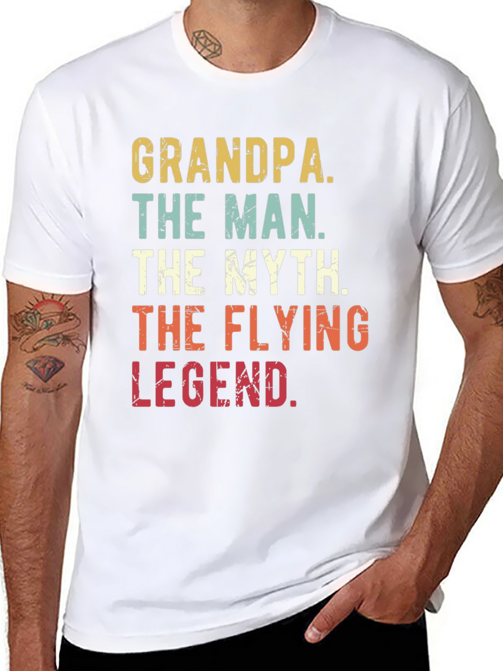 Grandpa The Man The Myth The Flying Legend T-Shirt
