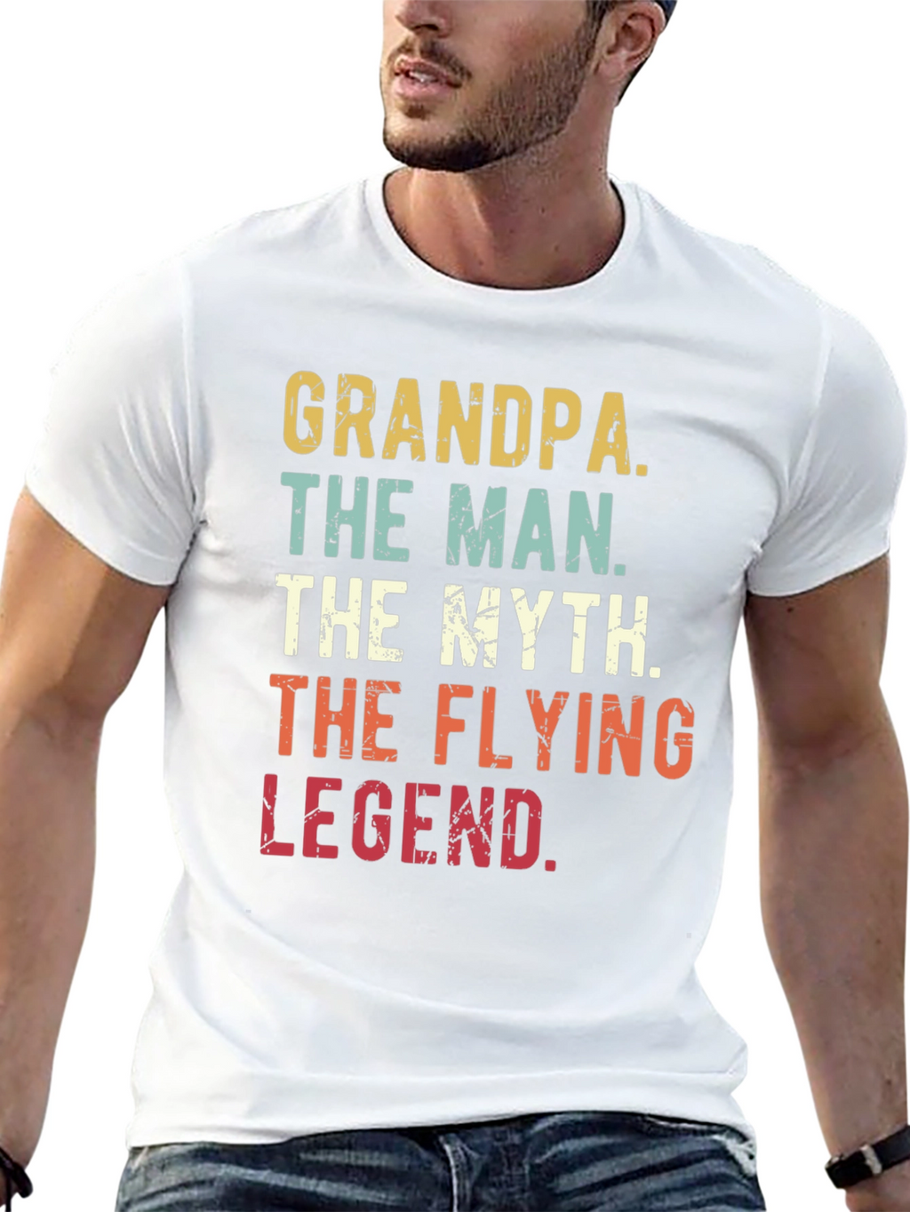 Grandpa The Man The Myth The Flying Legend T-Shirt