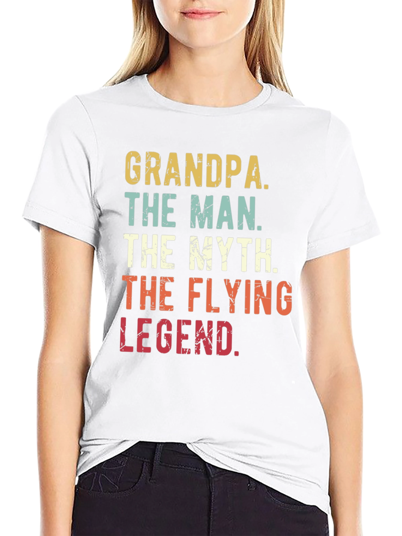Grandpa The Man The Myth The Flying Legend T-Shirt