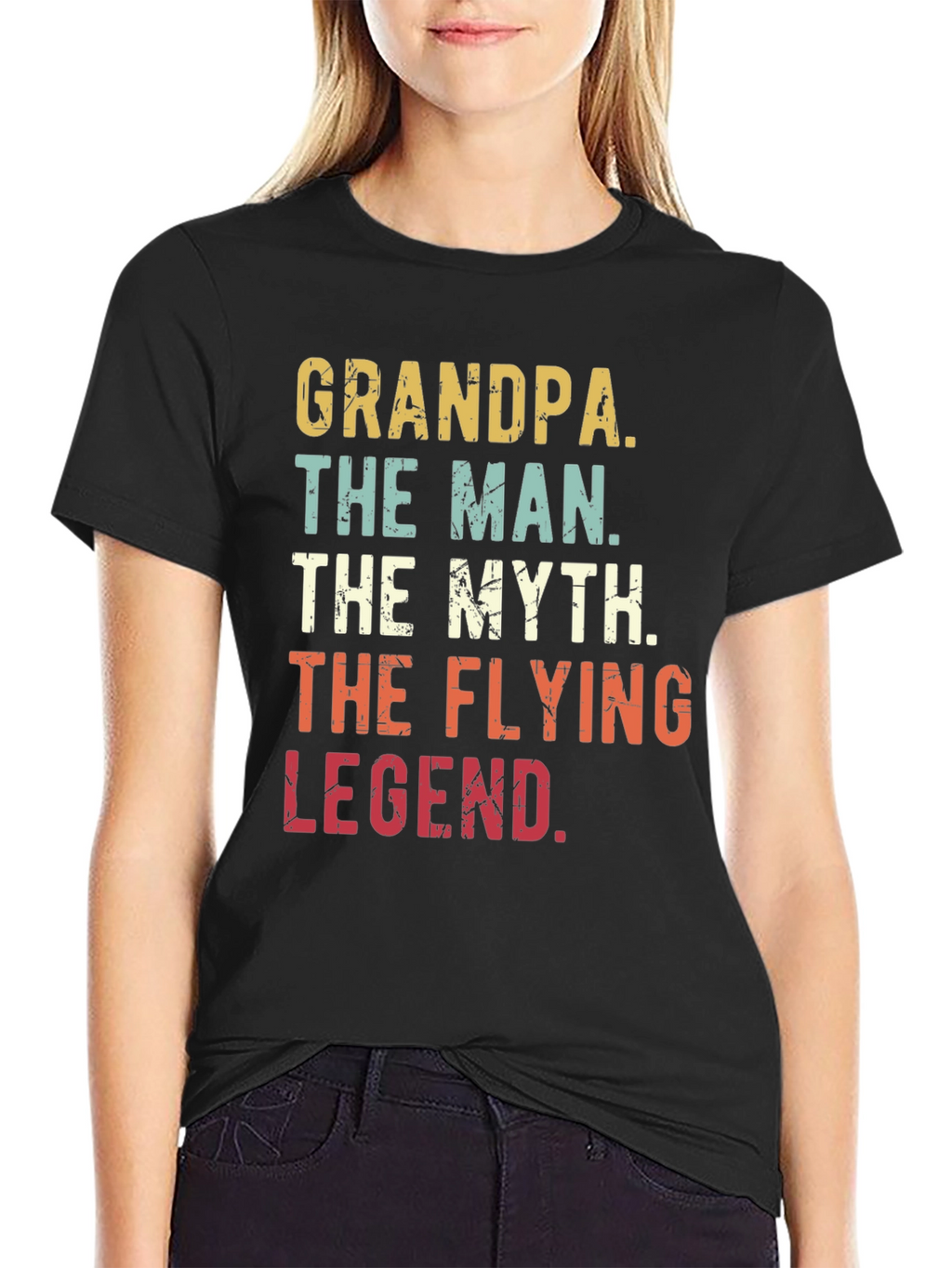 Grandpa The Man The Myth The Flying Legend T-Shirt