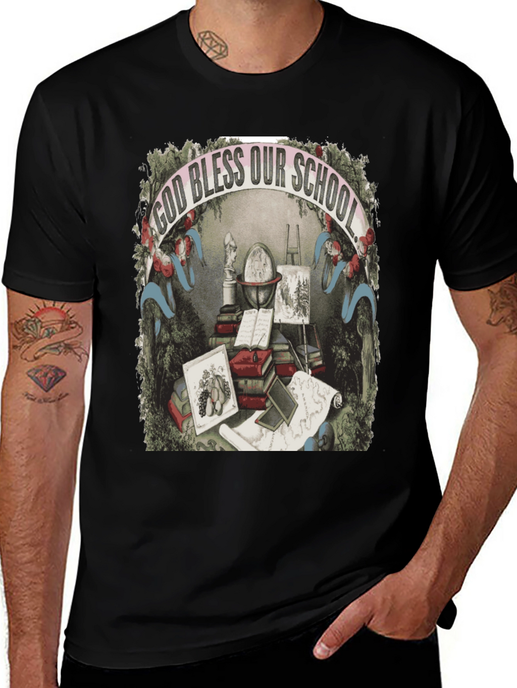 God Bless Our School Graphic Tee