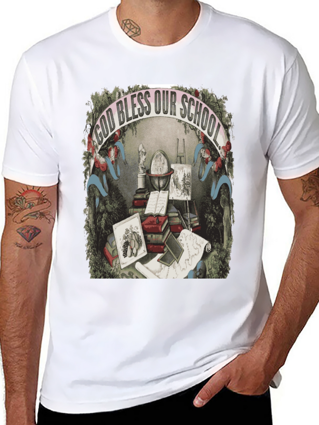 God Bless Our School Graphic Tee