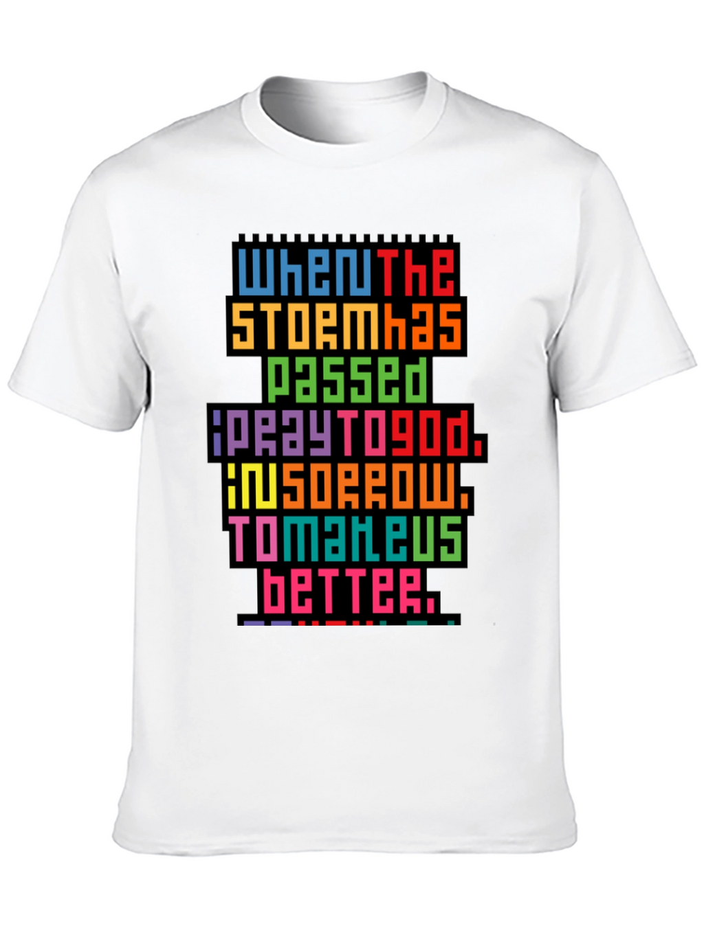 Pixel Art Inspirational Graphic Tee