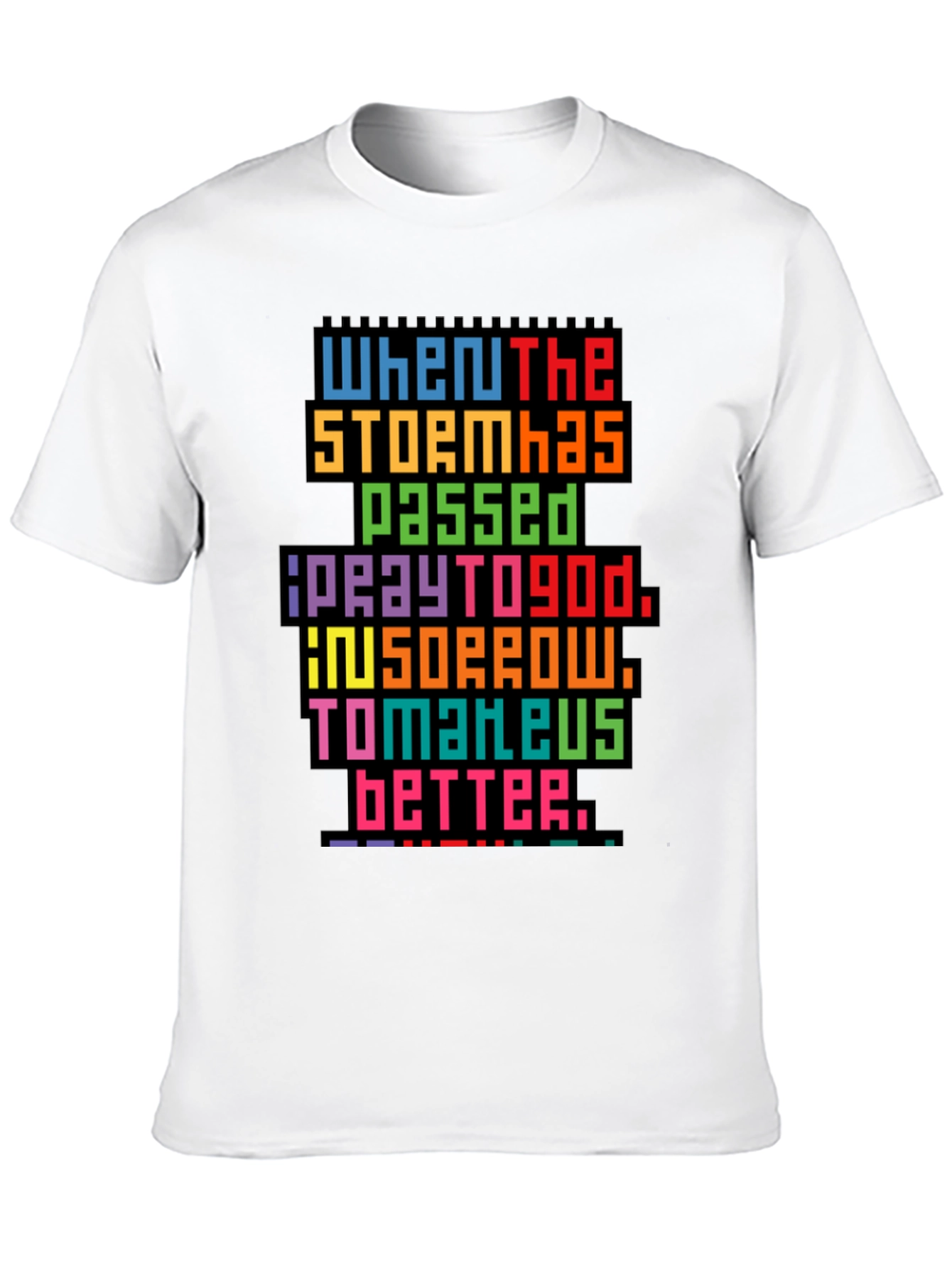 Pixel Art Inspirational Graphic Tee