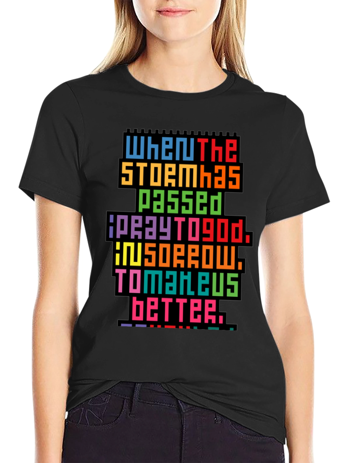 Pixel Art Inspirational Graphic Tee