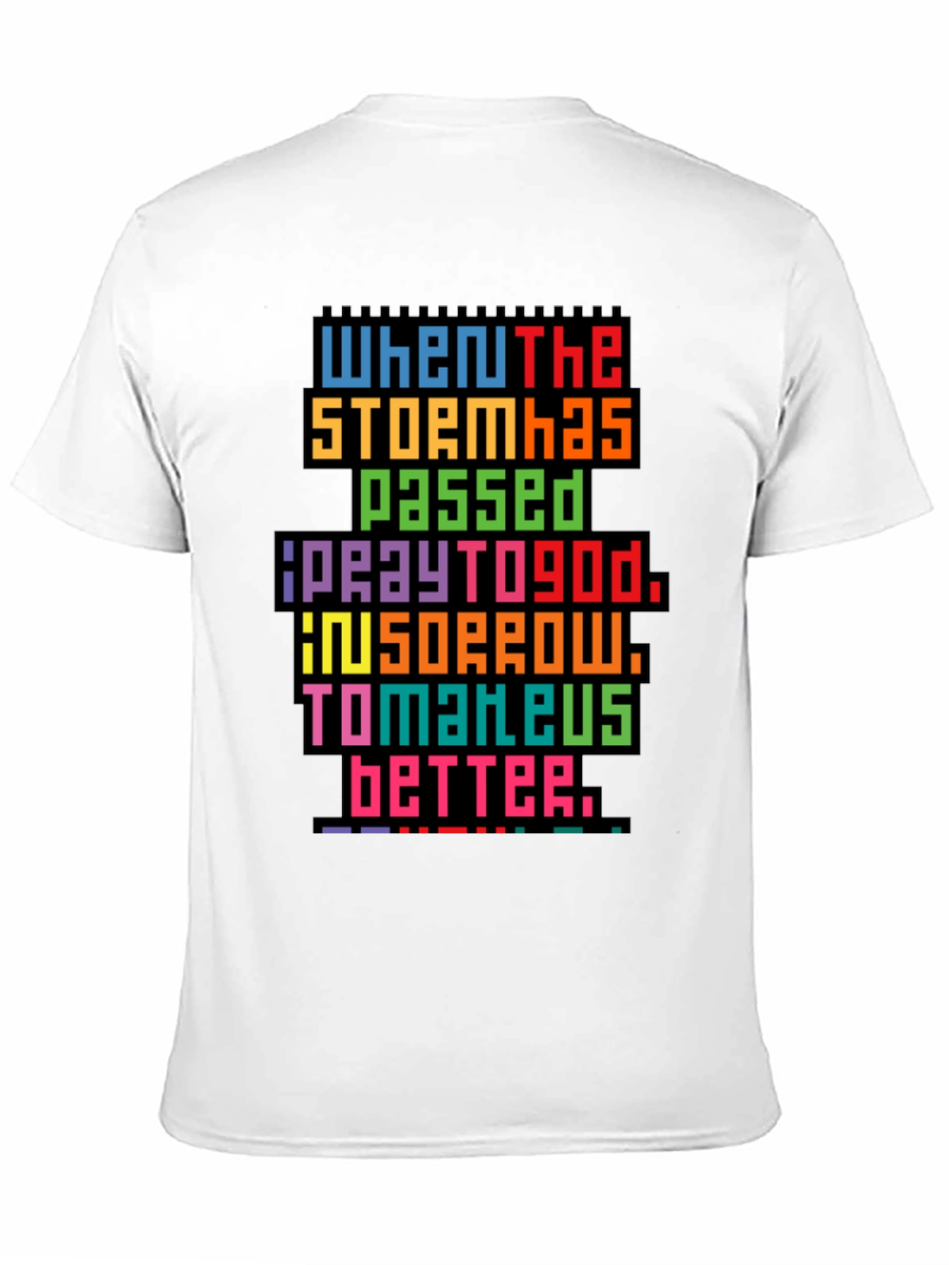 Pixel Art Inspirational Graphic Tee