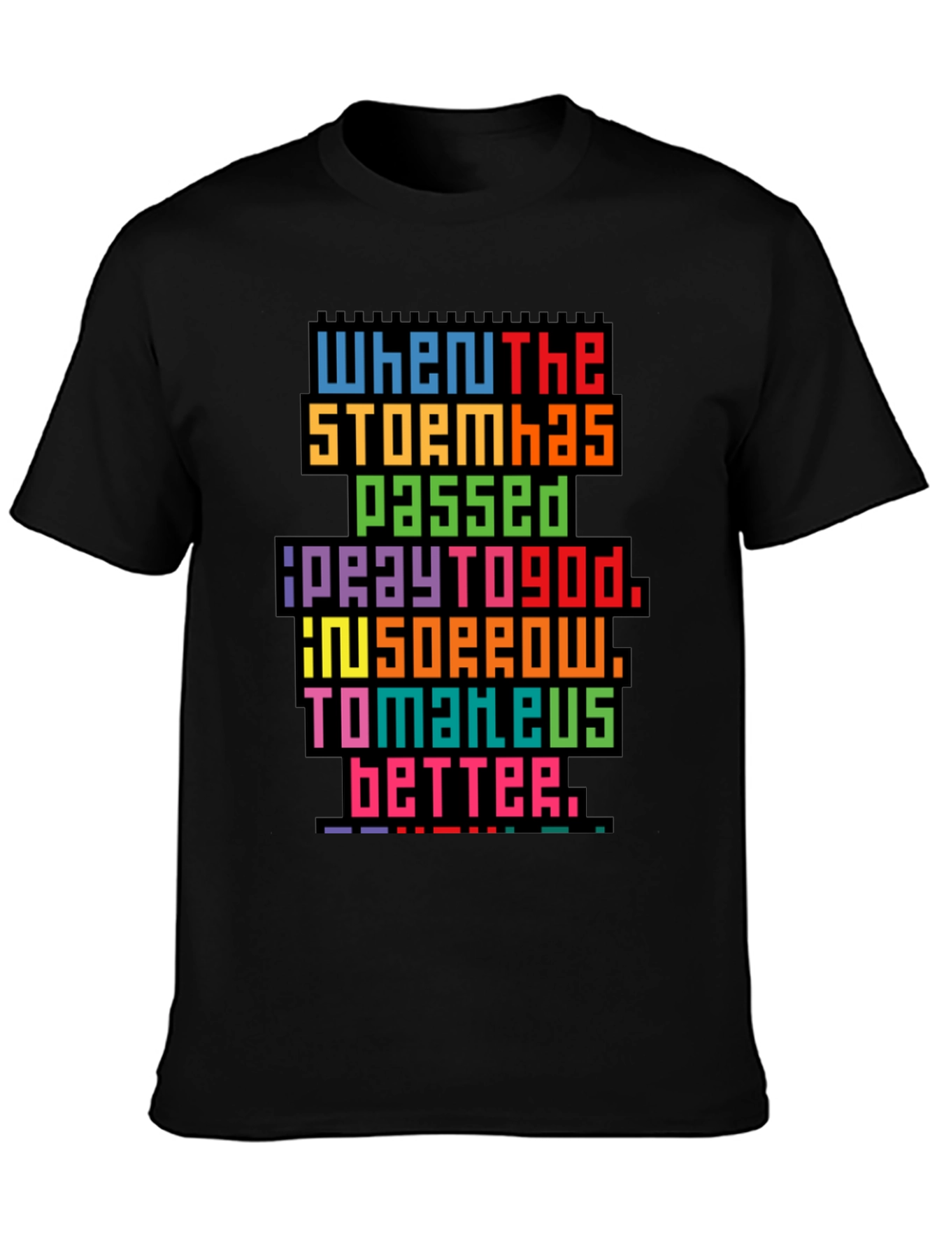 Pixel Art Inspirational Graphic Tee