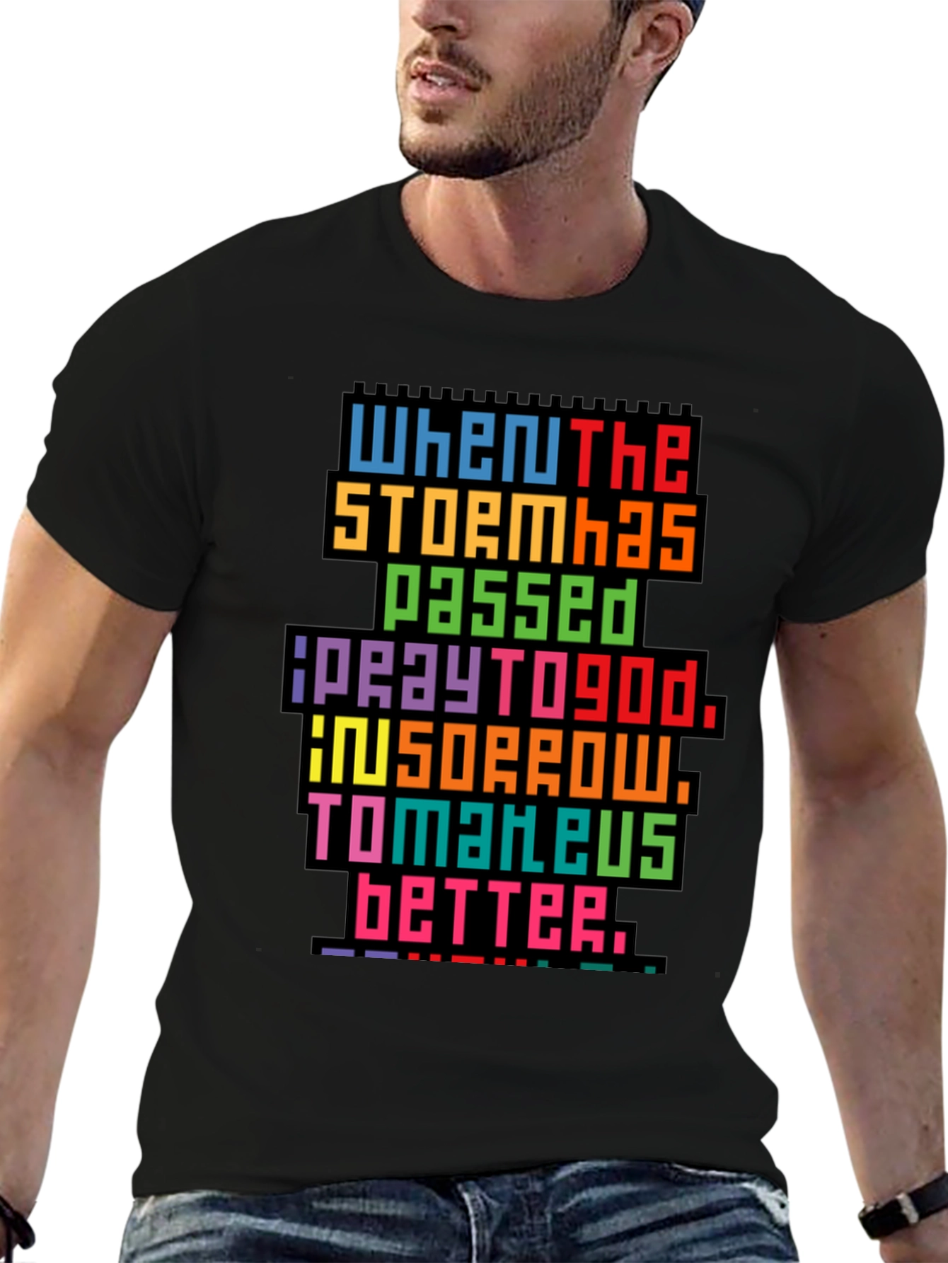 Pixel Art Inspirational Graphic Tee