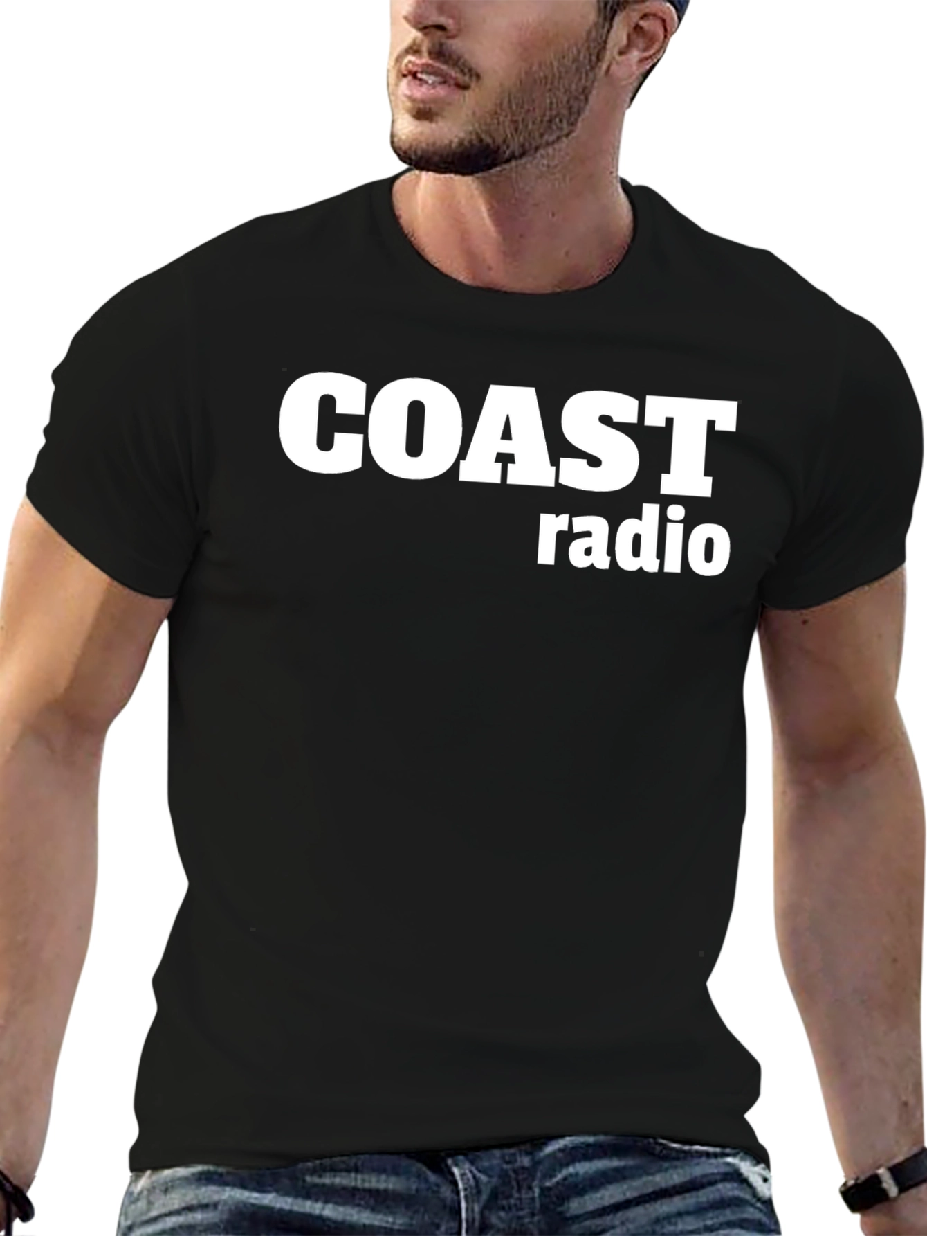 Coast Radio T-Shirt Black Graphic Tee