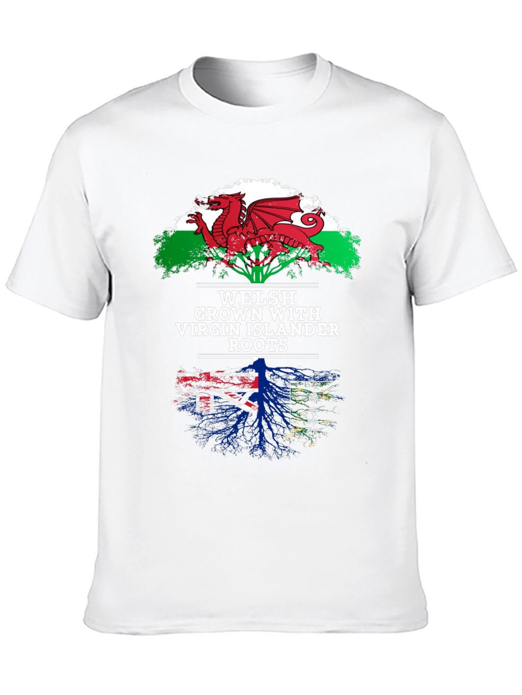 Welsh & Virgin Islander Roots T-Shirt