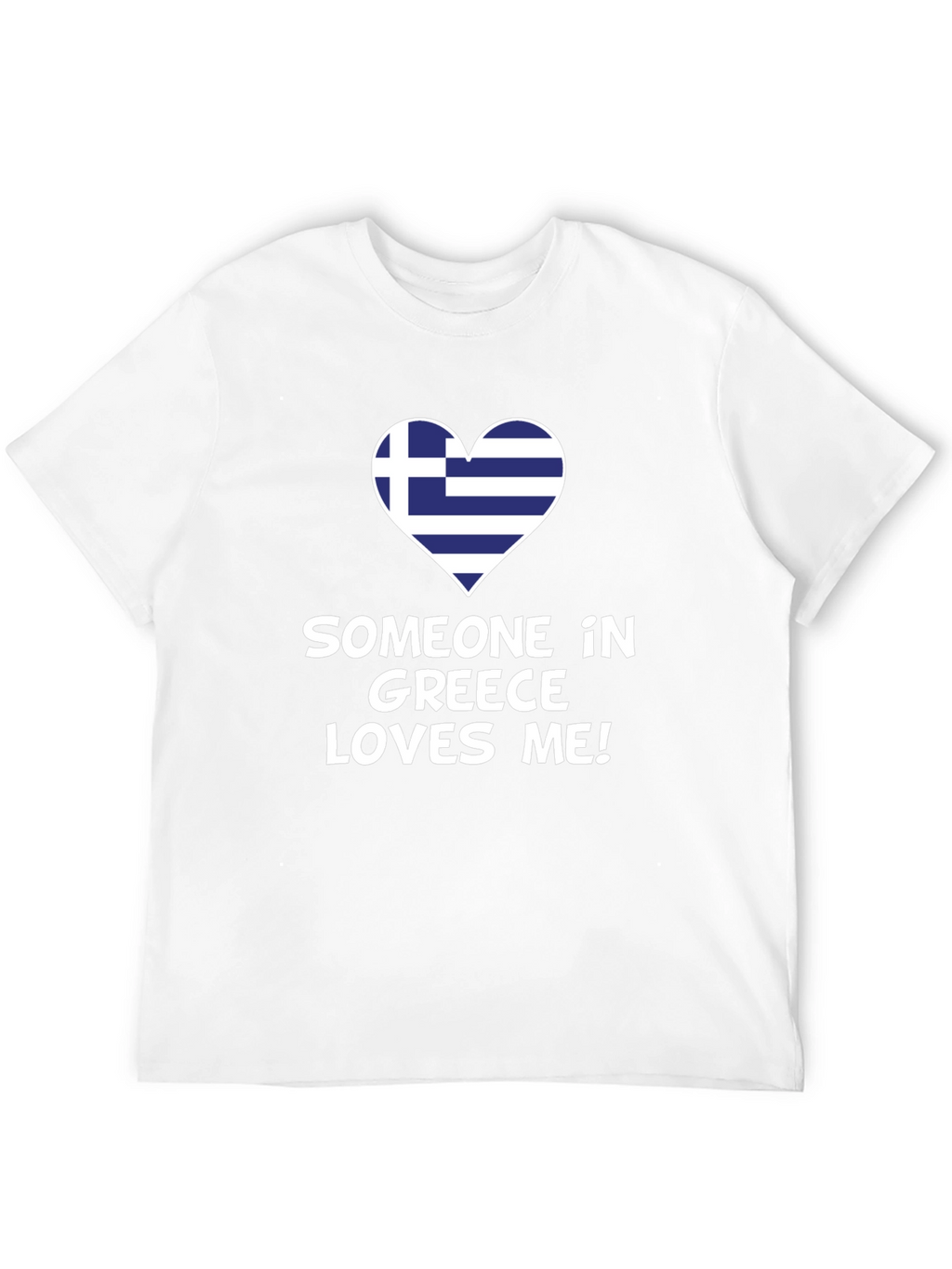 Greece Love Graphic Tee - Novelty T-Shirt