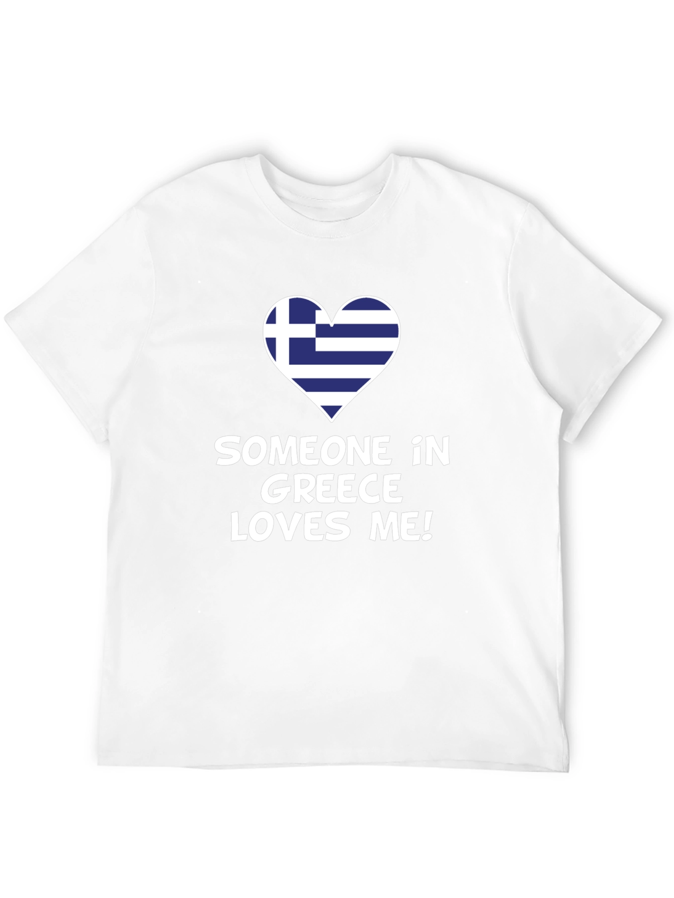 Greece Love Graphic Tee - Novelty T-Shirt