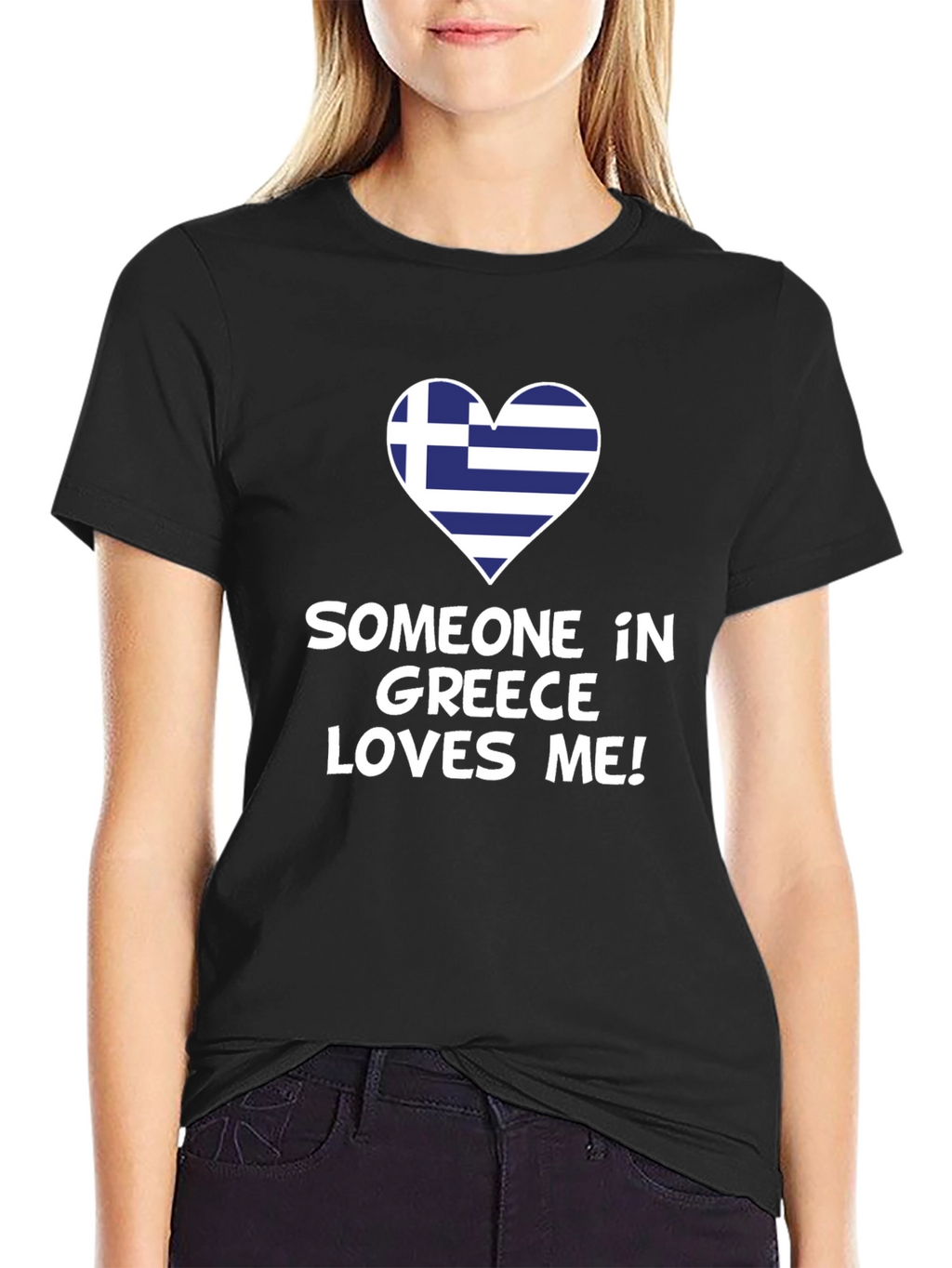Greece Love Graphic Tee - Novelty T-Shirt