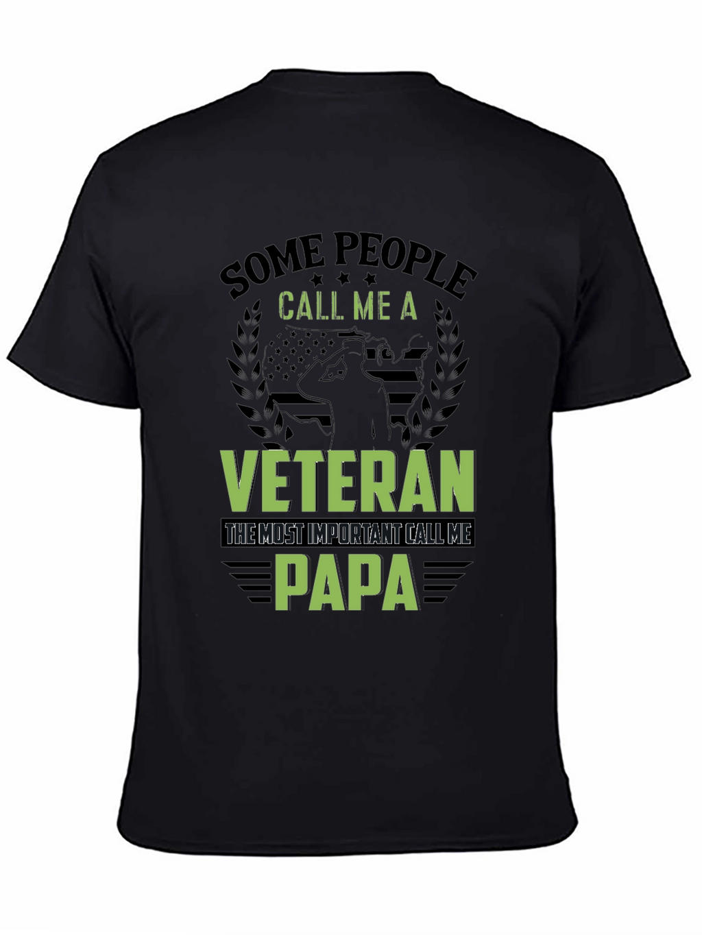 Veteran Papa T-Shirt - Military Dad Tee