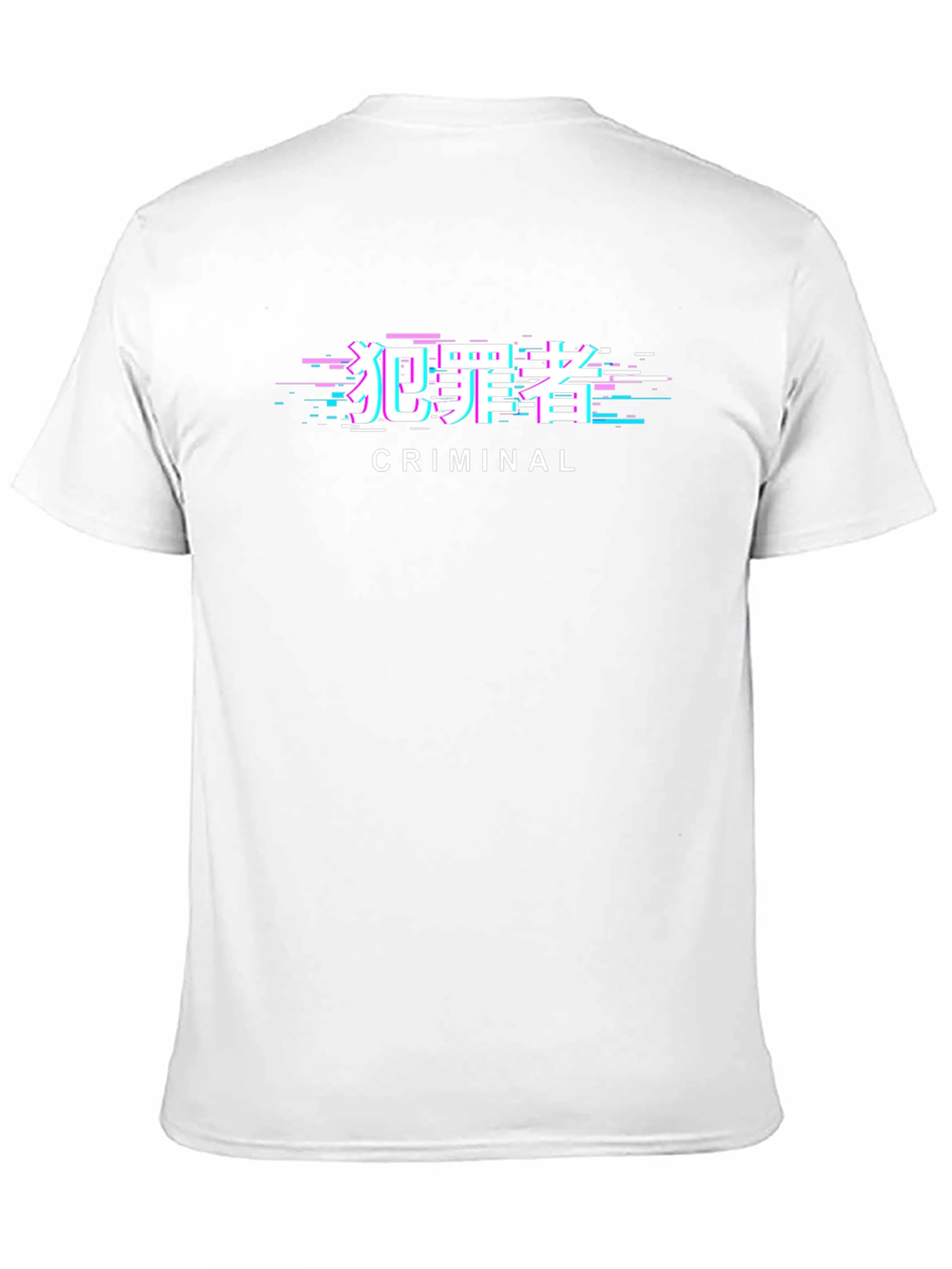 Criminal Glitch Graphic T-Shirt - Black