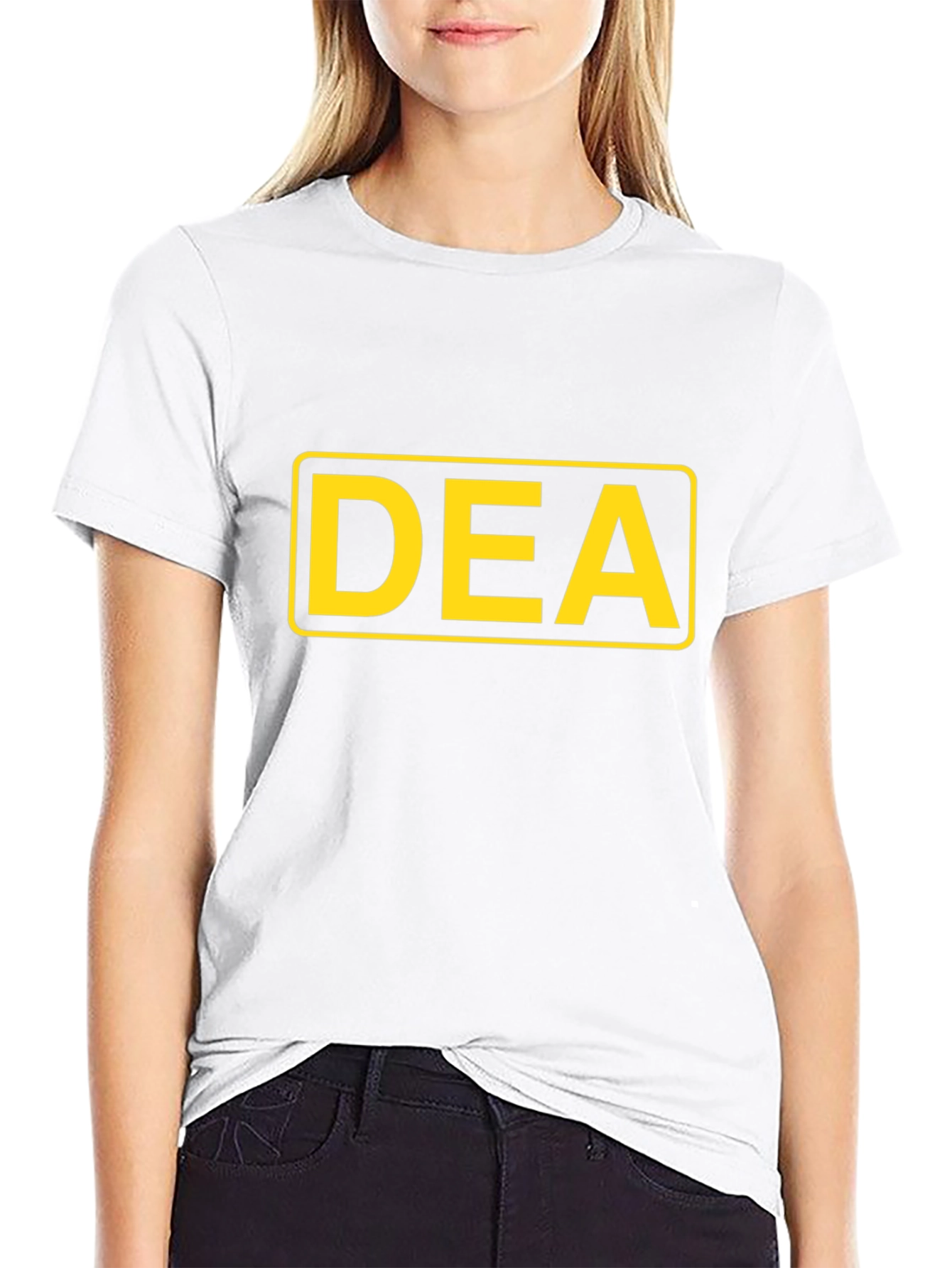 DEA Graphic T-Shirt - Bold Yellow on Black