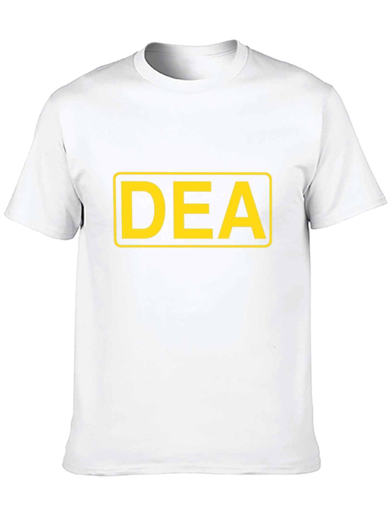 DEA Graphic T-Shirt - Bold Yellow on Black