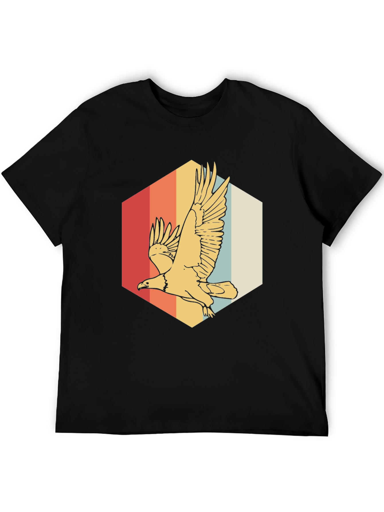 Retro Eagle Graphic Tee - Vintage Style Comfort