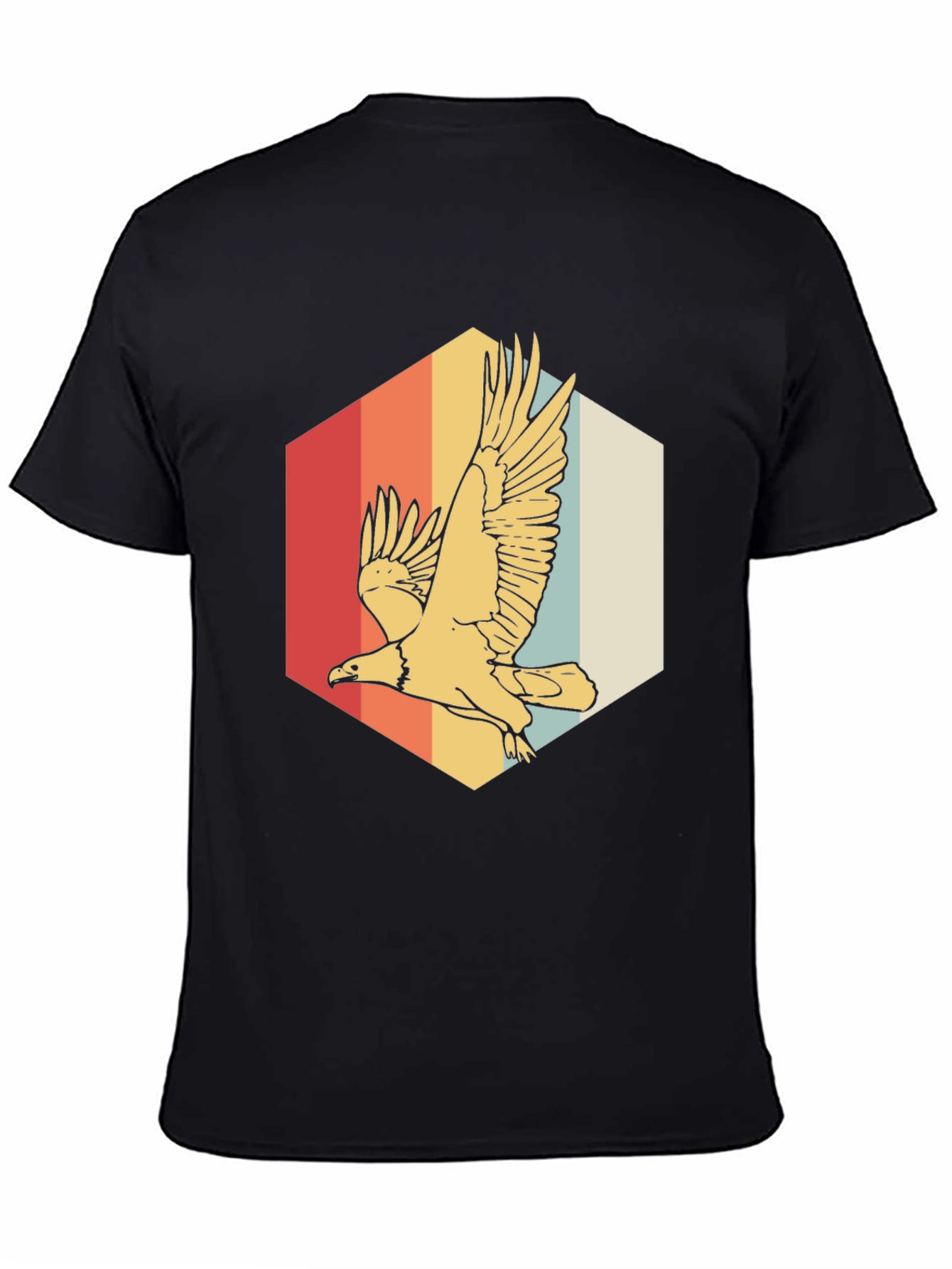 Retro Eagle Graphic Tee - Vintage Style Comfort
